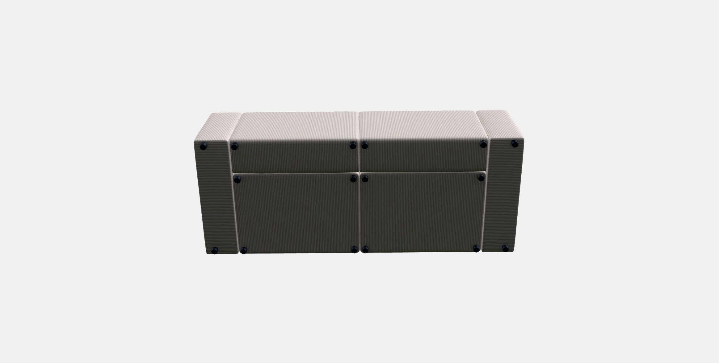 JATTEBO 3-seat modular sofa 1 Low-poly 3D model_5