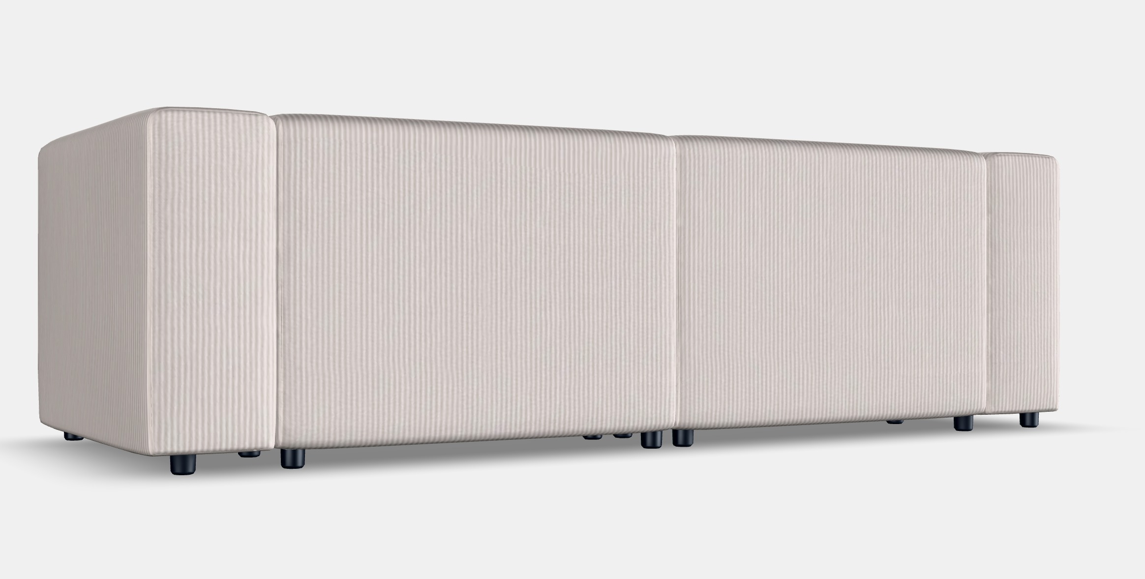 JATTEBO 3-seat modular sofa 1 Low-poly 3D model_4