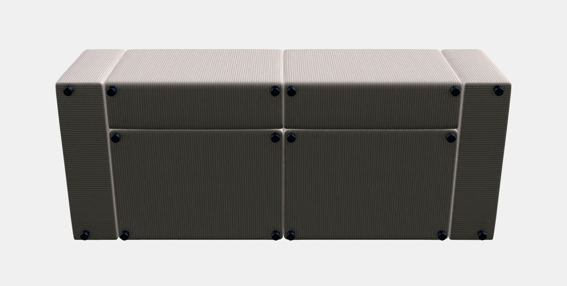 JATTEBO 3-seat modular sofa 1 Low-poly 3D model_11