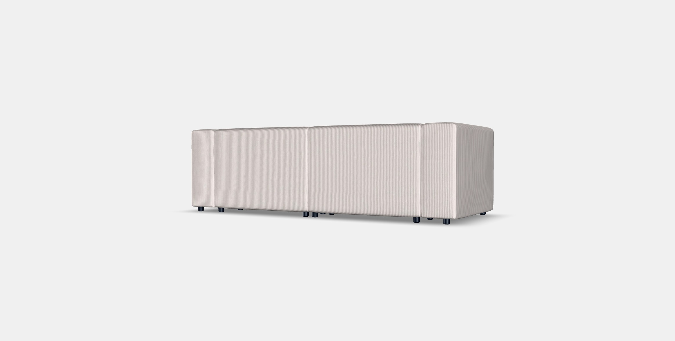 JATTEBO 3-seat modular sofa 1 Low-poly 3D model_3