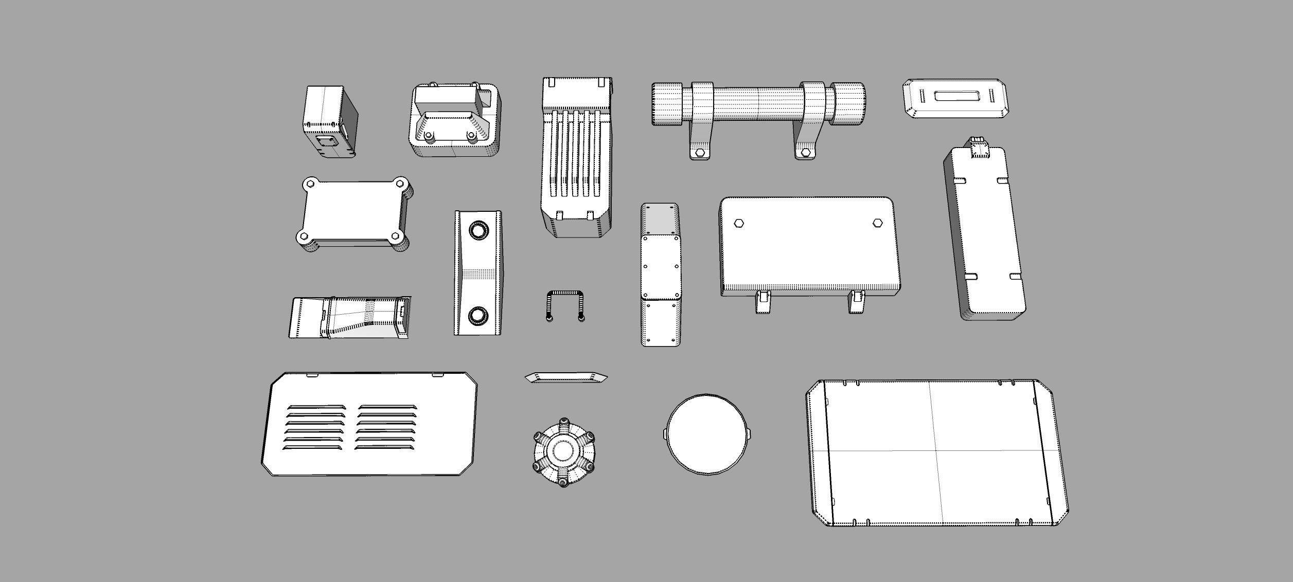 Sci fi trim sheets 4 3D model_18