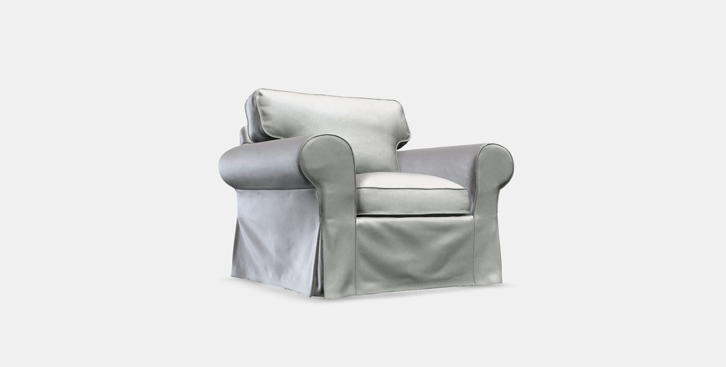 EKTORP Armchair 1 Low-poly 3D model_2