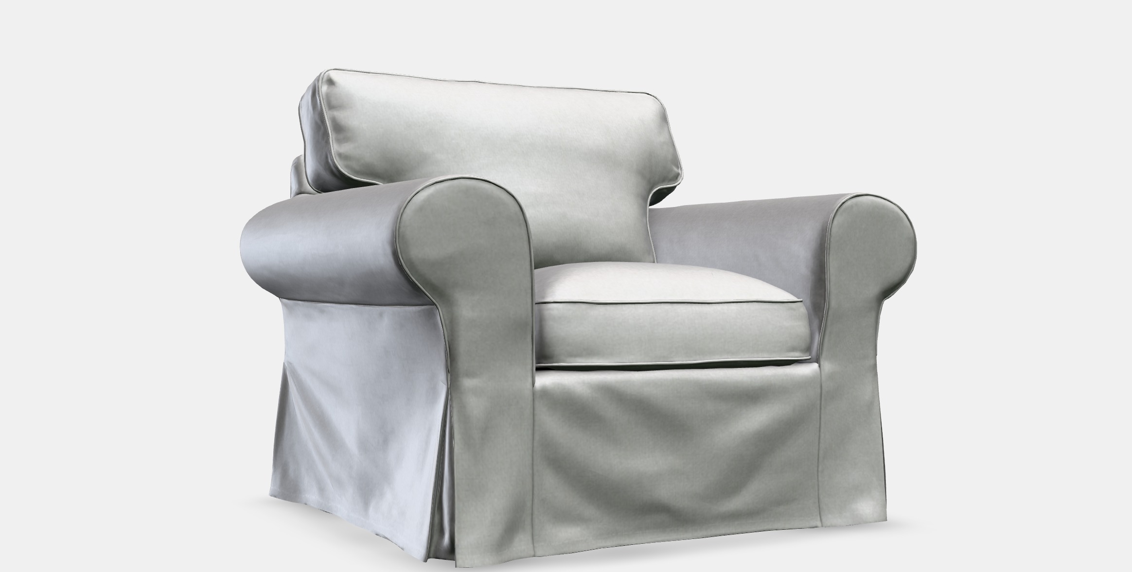 EKTORP Armchair 1 Low-poly 3D model_9