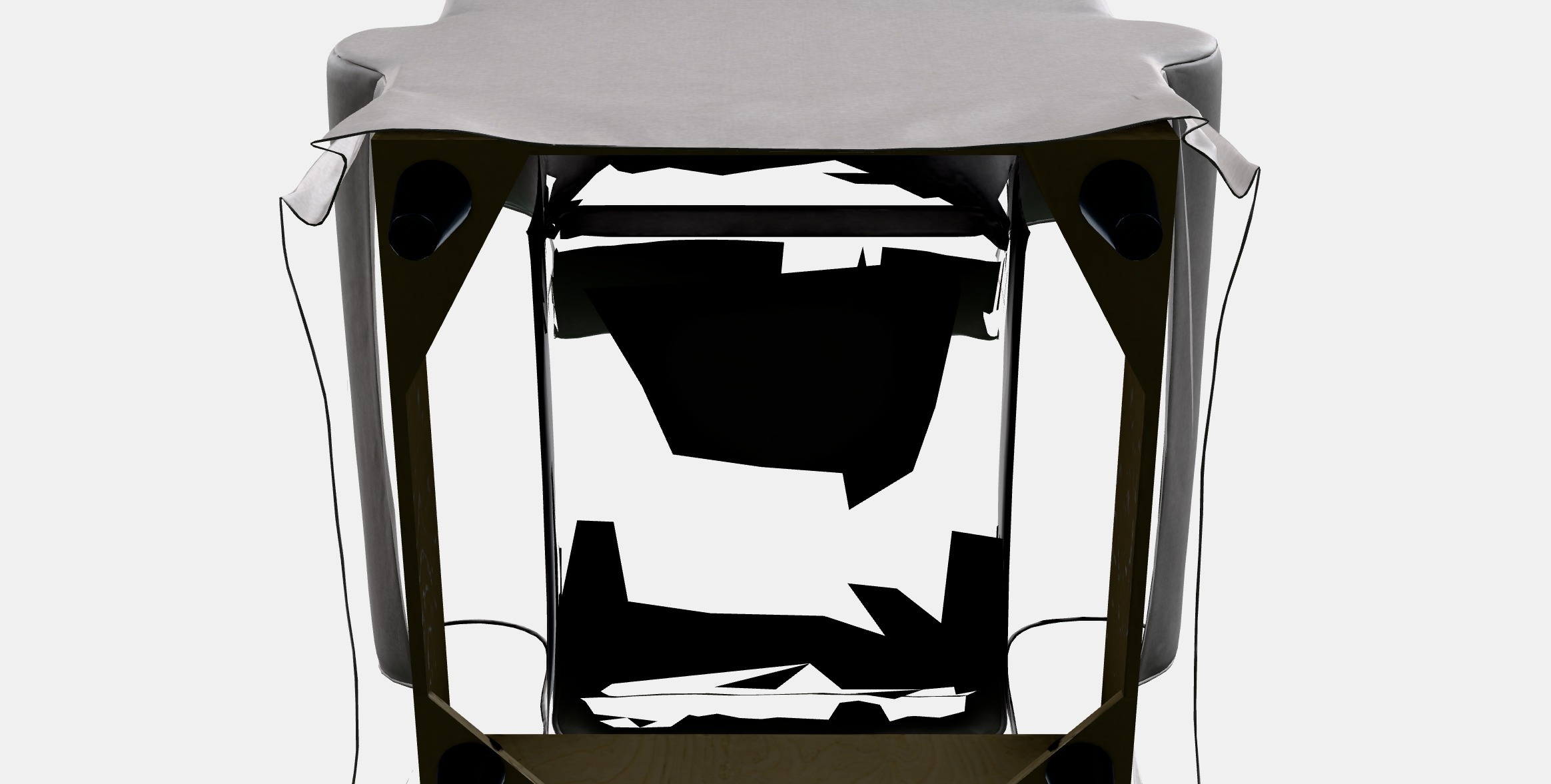 EKTORP Armchair 1 Low-poly 3D model_8