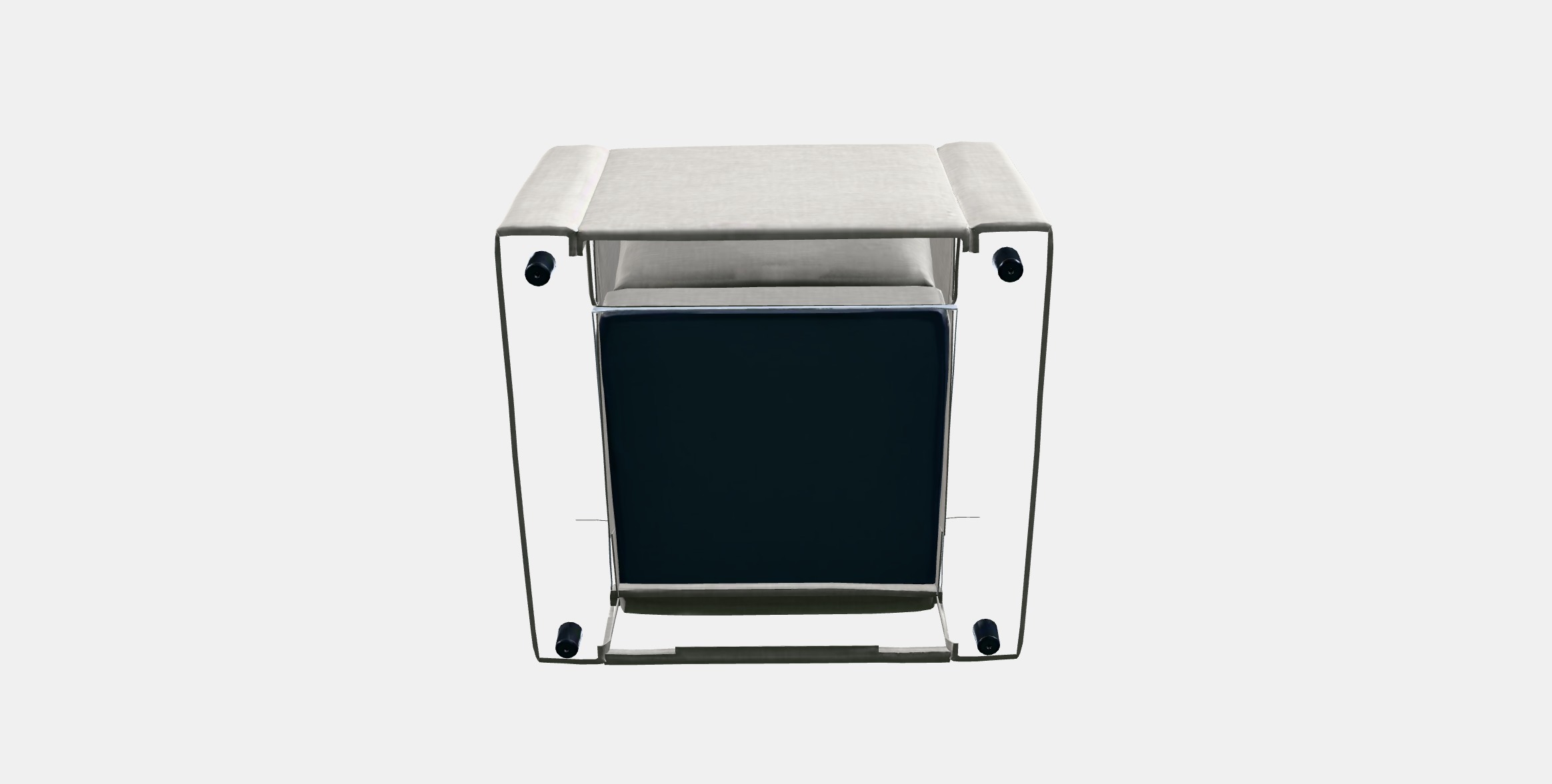 VIMLE Armchair 1 Low-poly 3D model_4