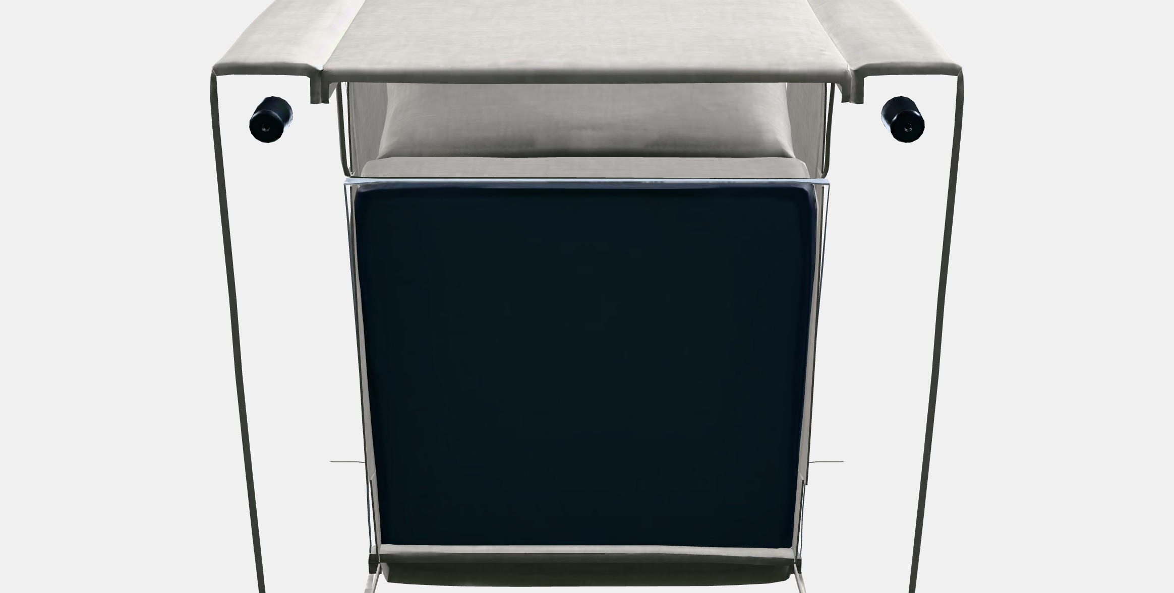 VIMLE Armchair 1 Low-poly 3D model_9