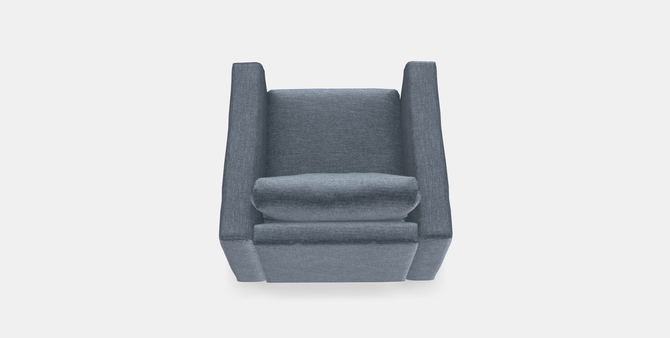 VIMLE Armchair 3 Low-poly 3D model_2