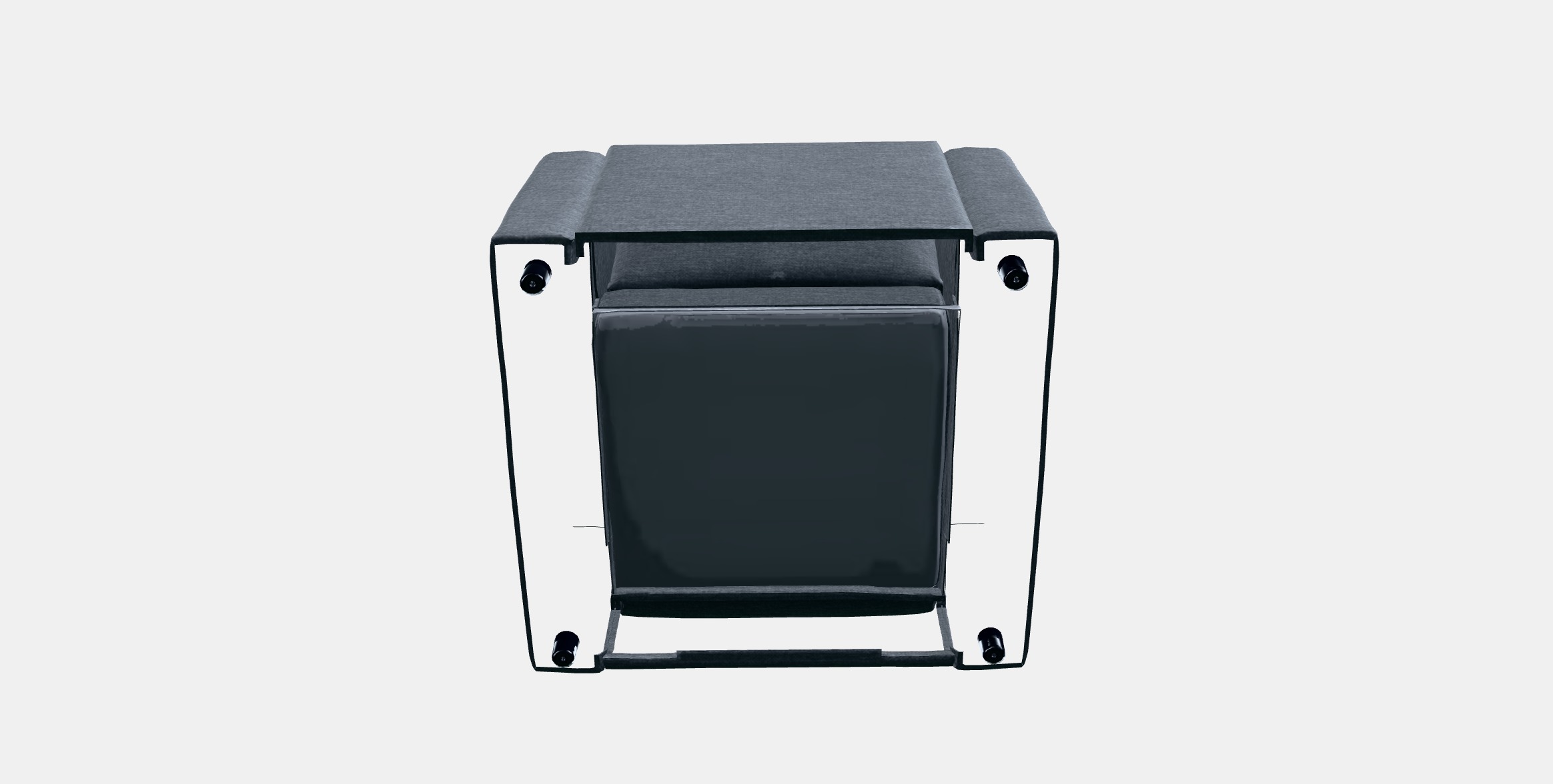 VIMLE Armchair 3 Low-poly 3D model_5