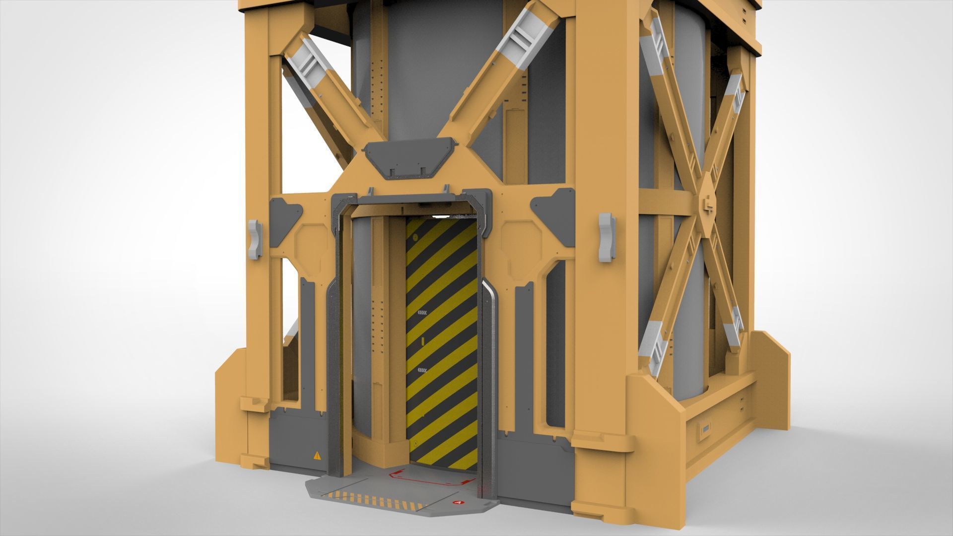 Sci-Fi elevator 1 3D model_11