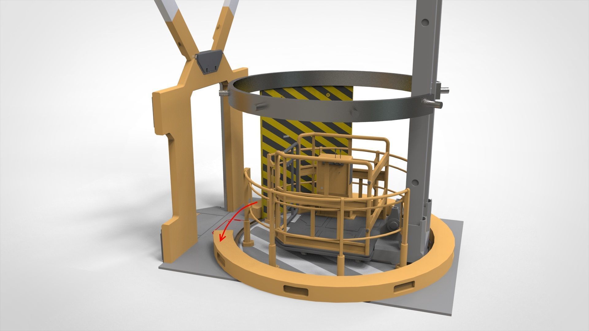 Sci-Fi elevator 1 3D model_15