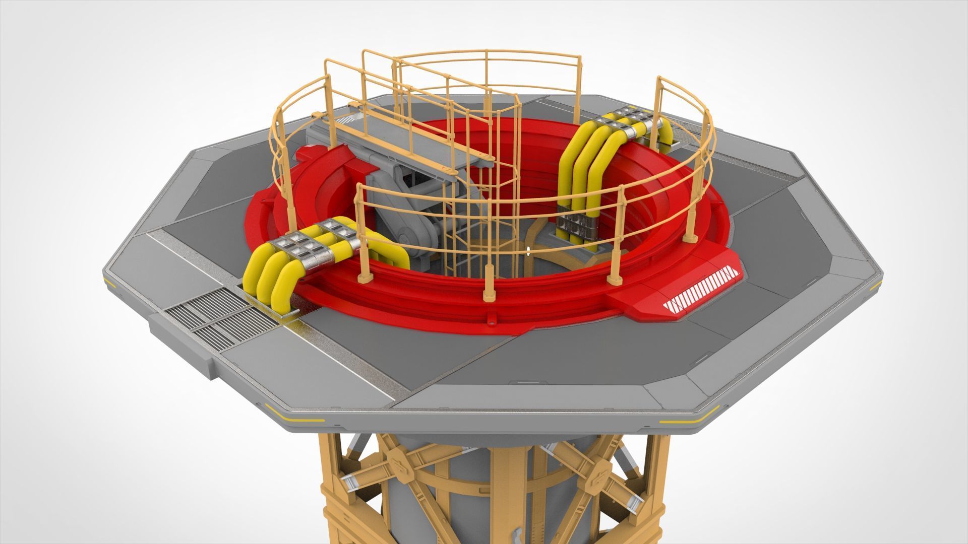 Sci-Fi elevator 1 3D model_2