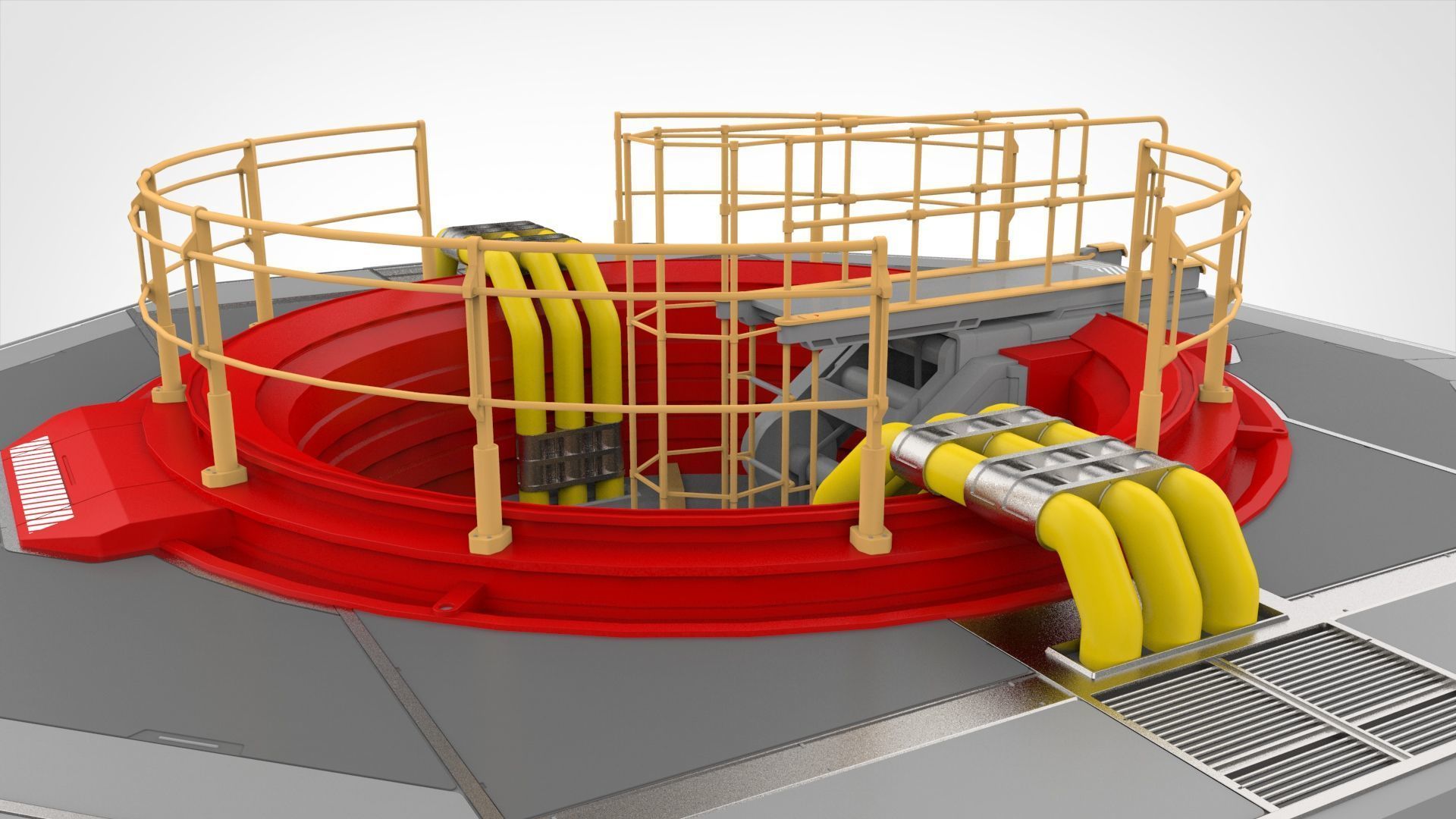 Sci-Fi elevator 1 3D model_5