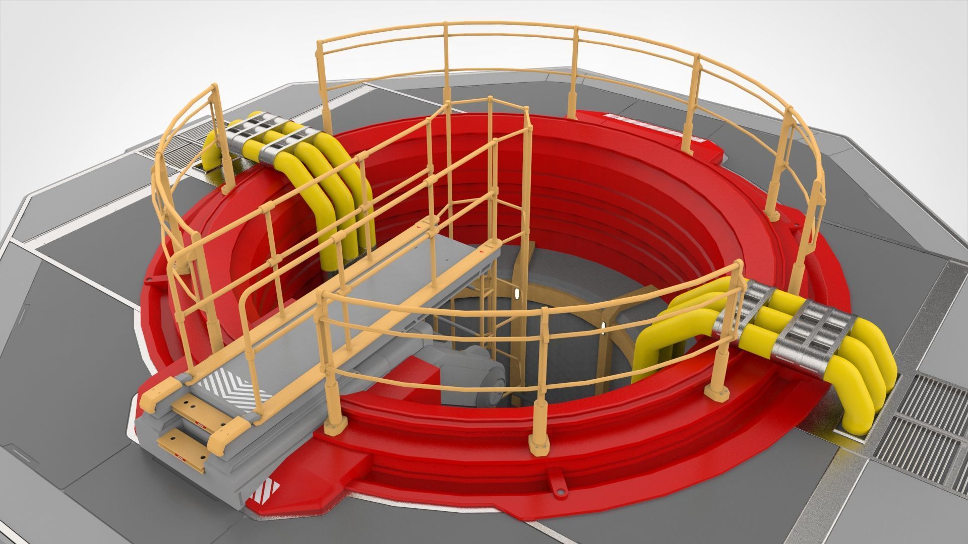 Sci-Fi elevator 1 3D model_4