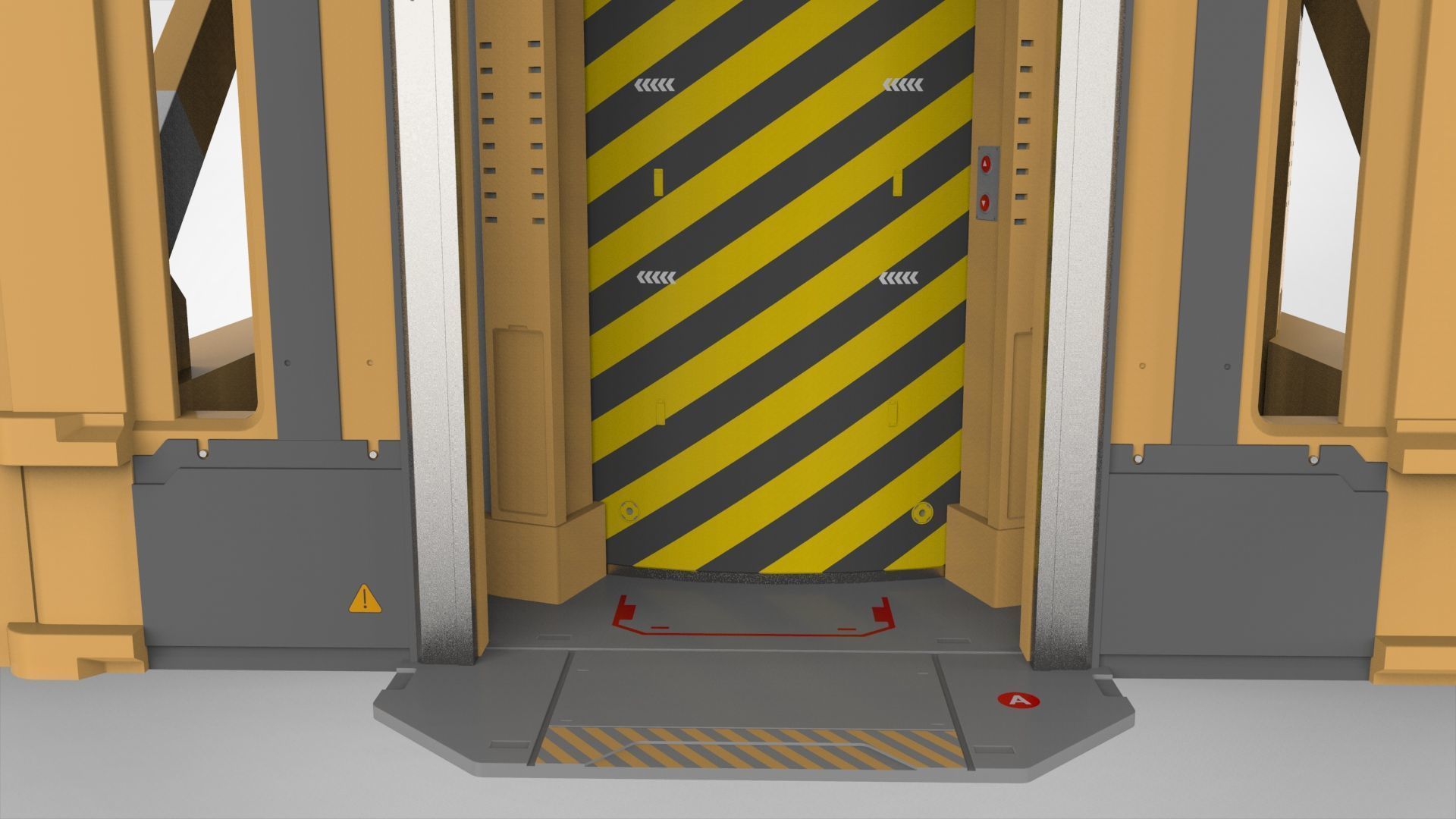Sci-Fi elevator 1 3D model_13