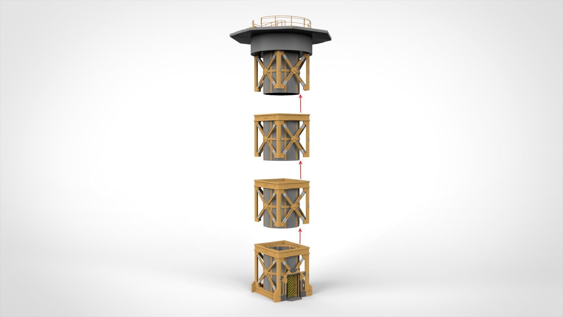 Sci-Fi elevator 1 3D model_14