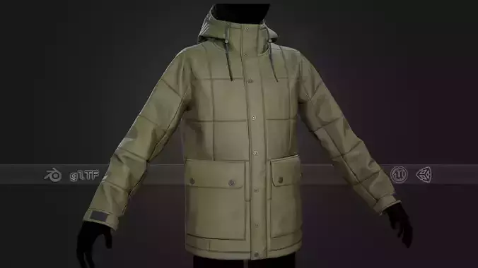 Light Green Winter Jacket Style 1
