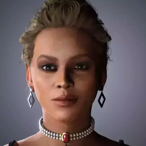 Beyonce Character 3D Model