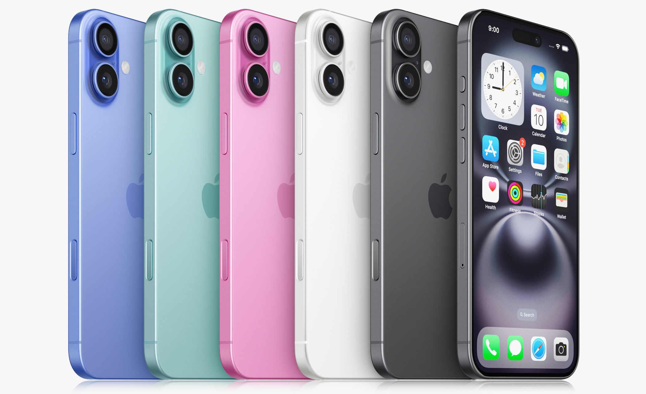 Apple iPhone 16 plus All colors 3D model_17