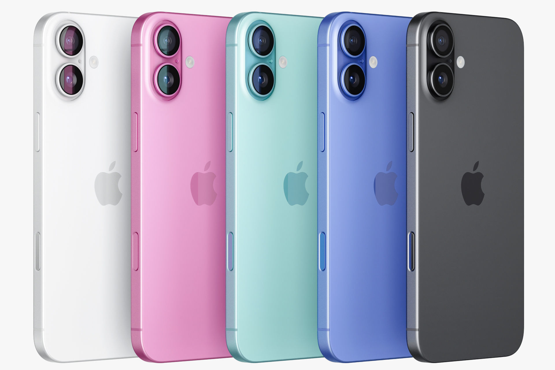 Apple iPhone 16 plus All colors 3D model_2