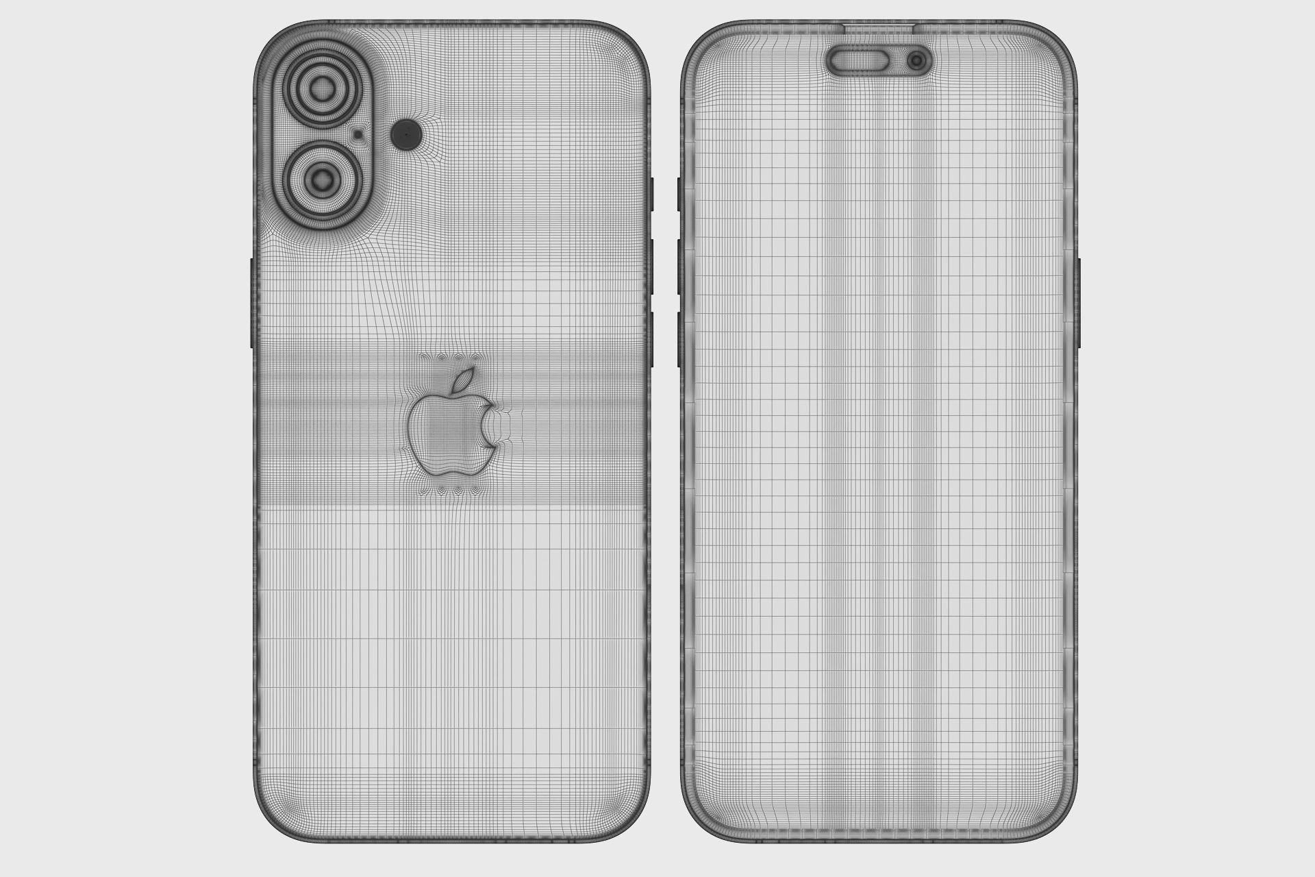 Apple iPhone 16 plus All colors 3D model_29