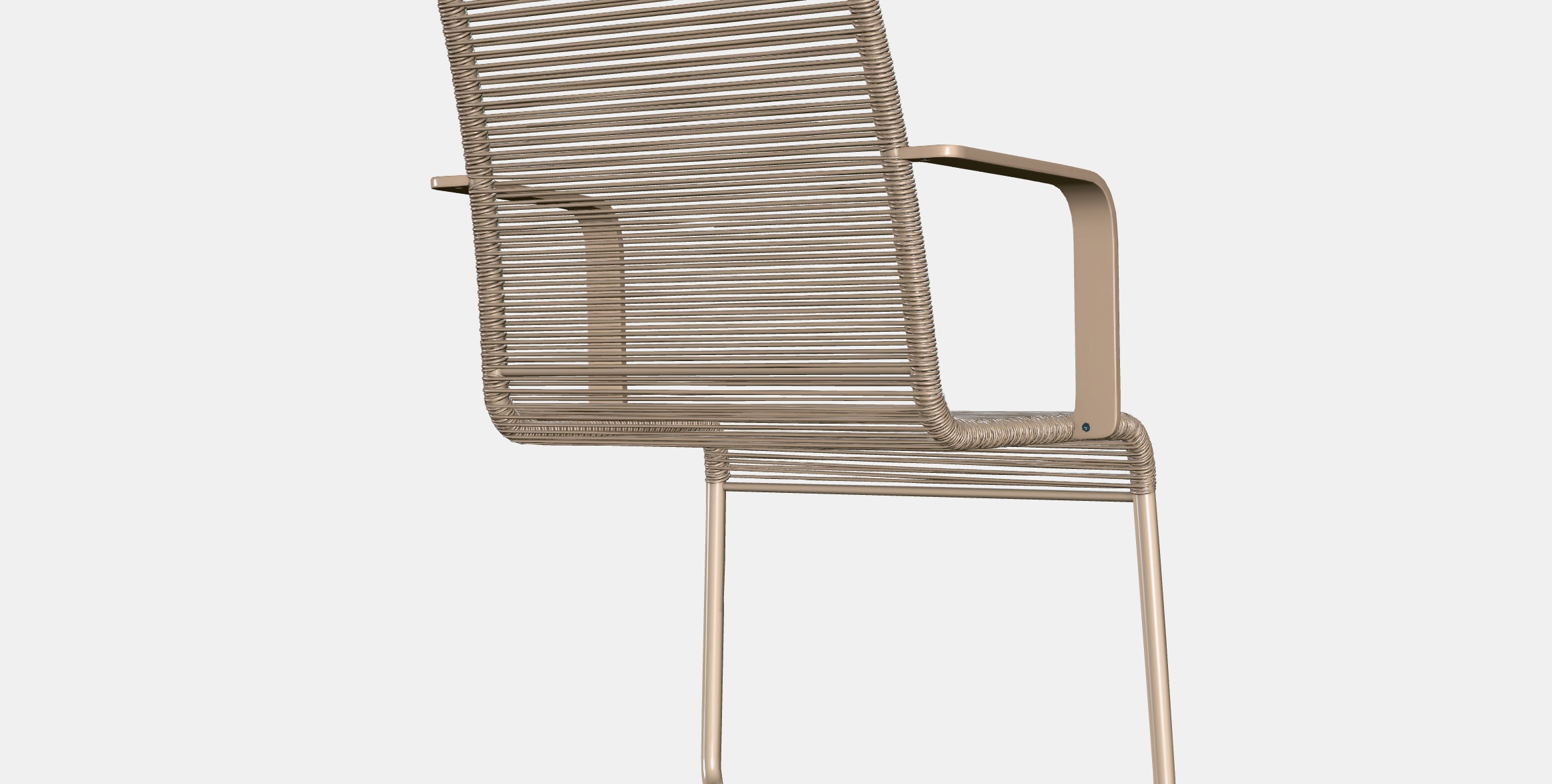 VASMAN Chair with armrests outdoor 1 Low-poly 3D model_8