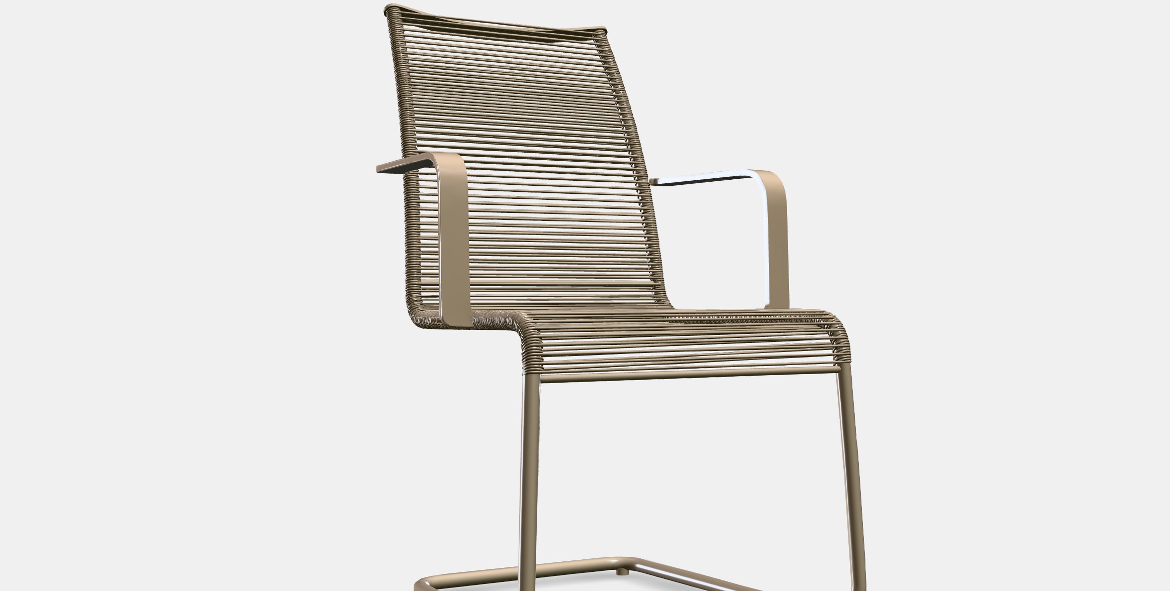 VASMAN Chair with armrests outdoor 1 Low-poly 3D model_9