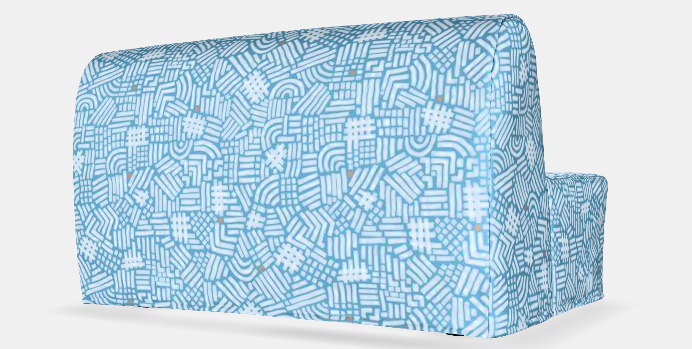 LYCKSELE HAVET 2-seat sofa-bed 1 Low-poly 3D model_4