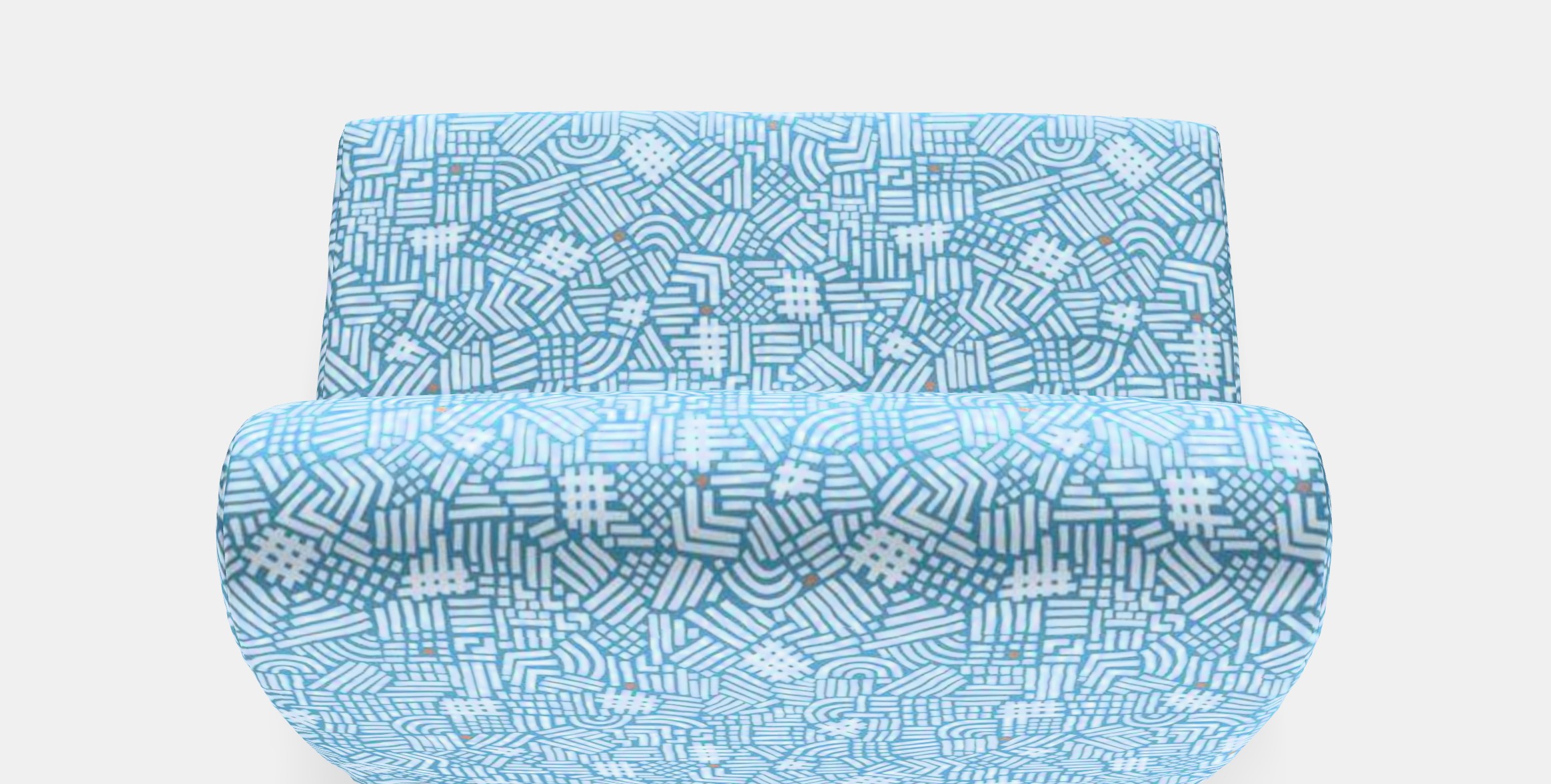 LYCKSELE HAVET 2-seat sofa-bed 1 Low-poly 3D model_9