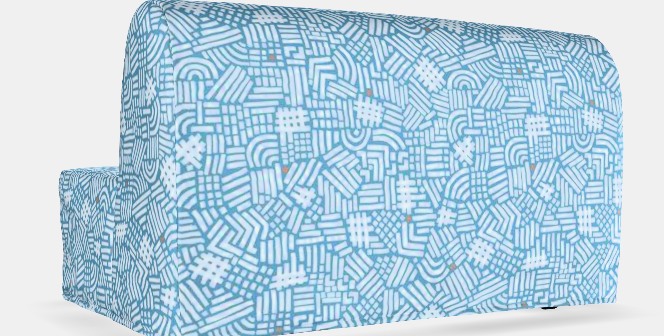 LYCKSELE HAVET 2-seat sofa-bed 1 Low-poly 3D model_6