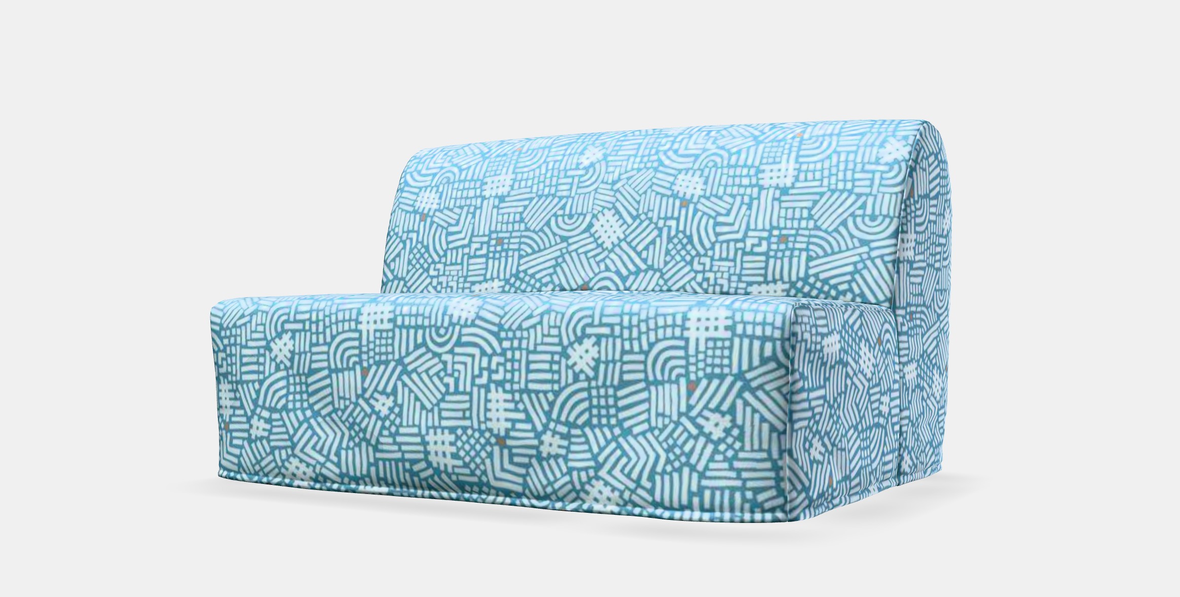 LYCKSELE HAVET 2-seat sofa-bed 1 Low-poly 3D model_13