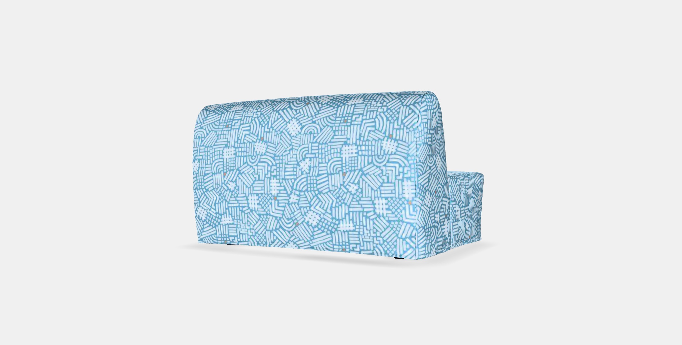 LYCKSELE HAVET 2-seat sofa-bed 1 Low-poly 3D model_7