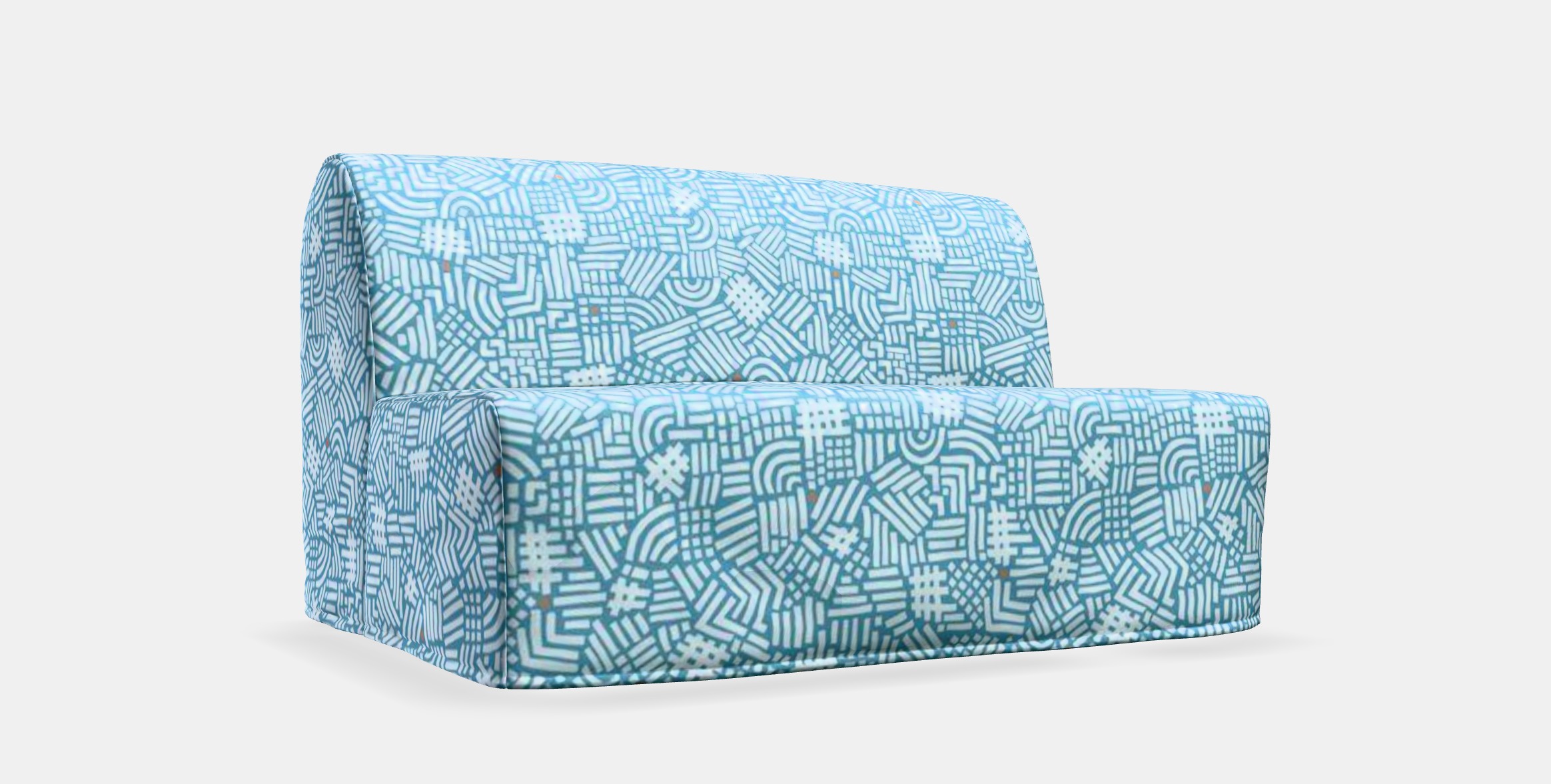 LYCKSELE HAVET 2-seat sofa-bed 1 Low-poly 3D model_8