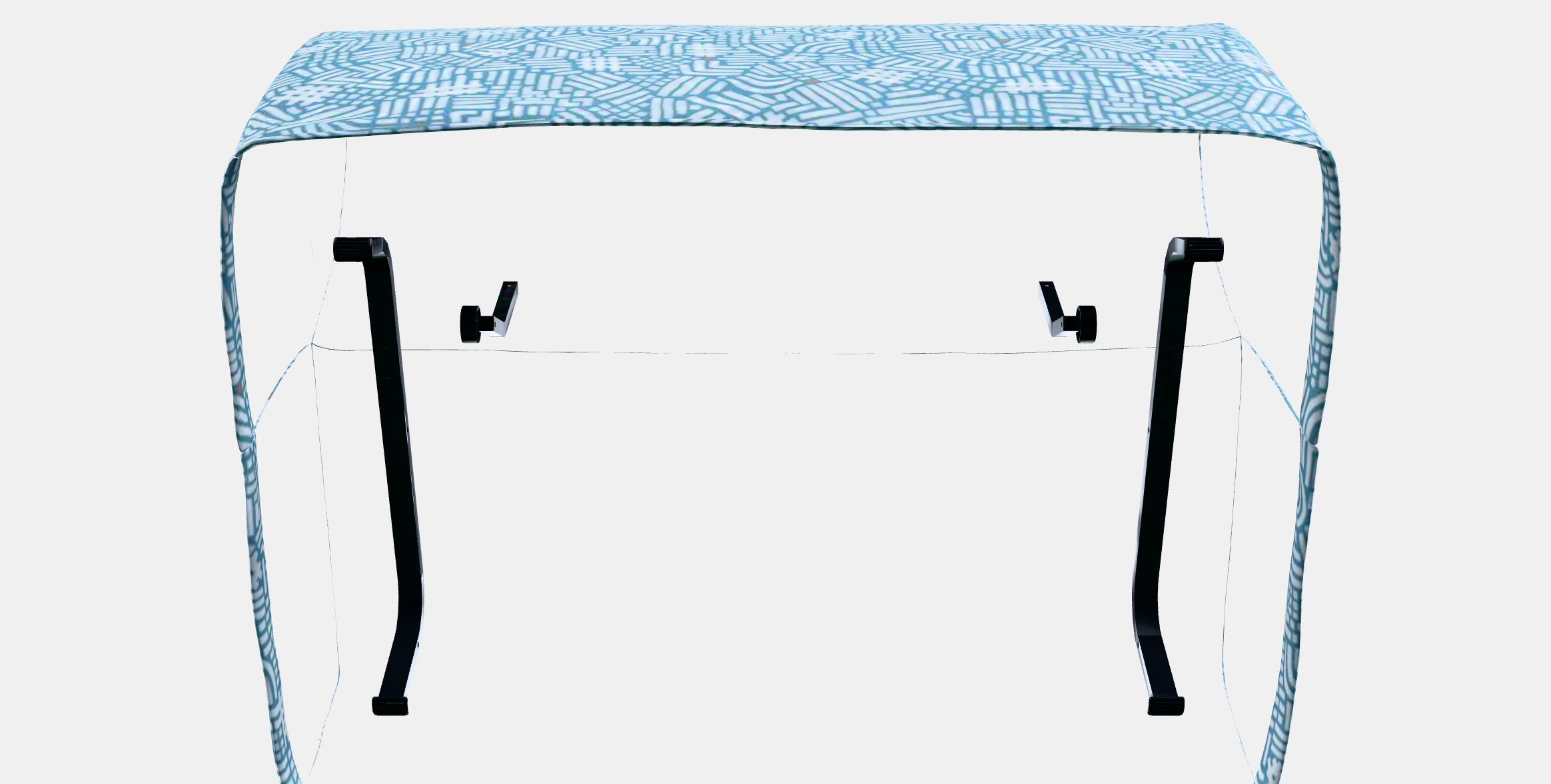 LYCKSELE HAVET 2-seat sofa-bed 1 Low-poly 3D model_3