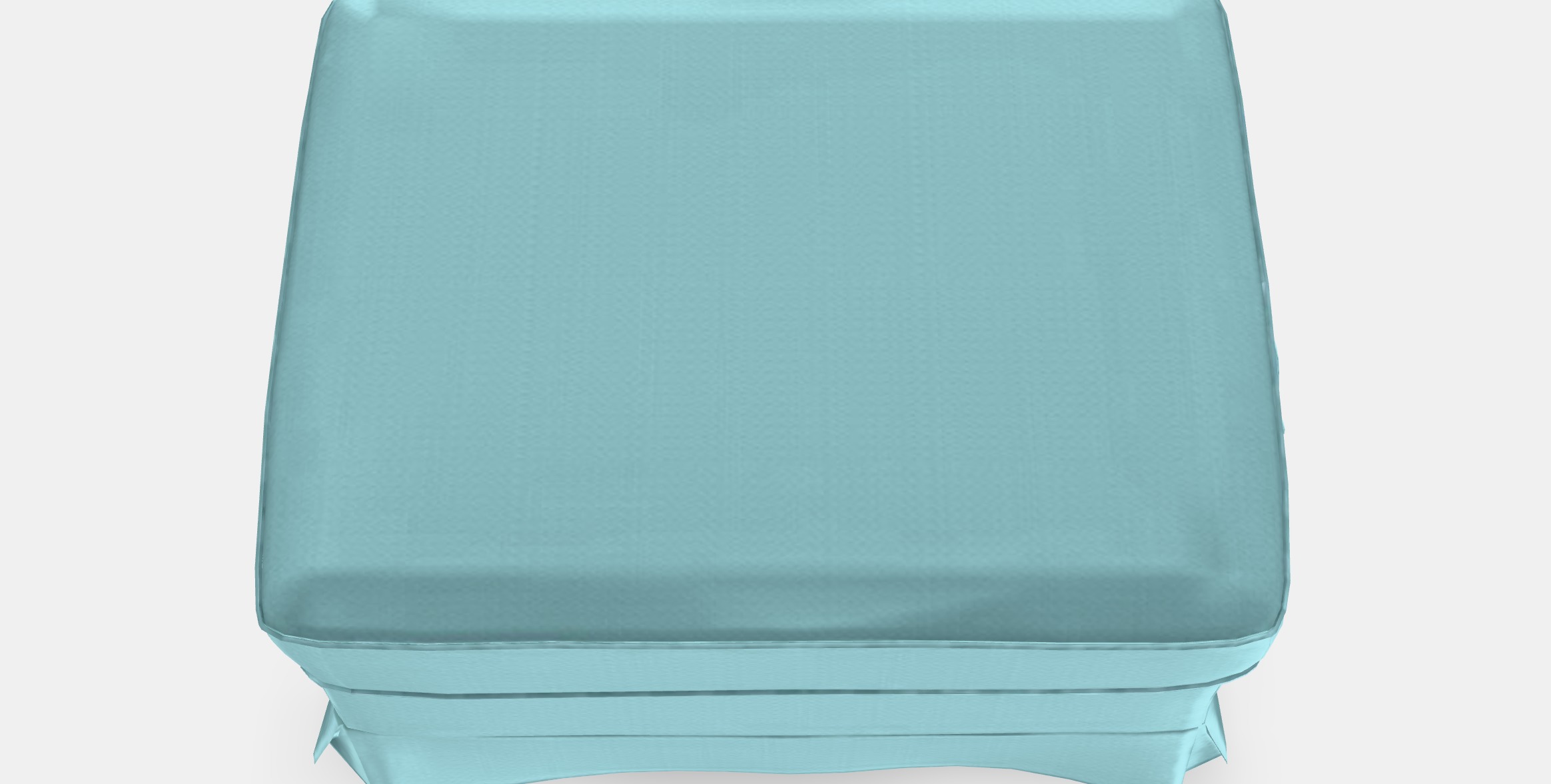 EKTORP Footstool 1 Low-poly 3D model_3