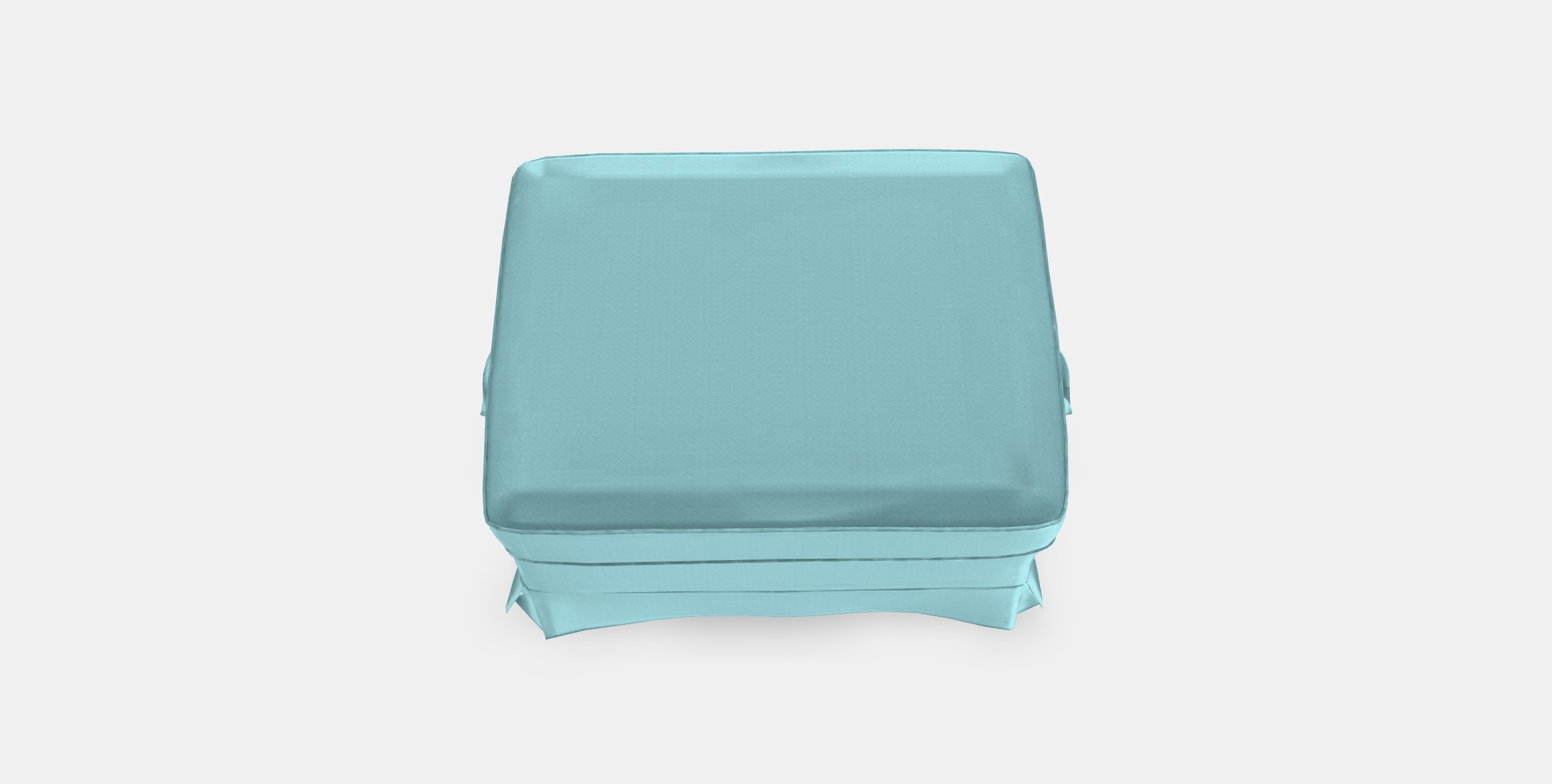 EKTORP Footstool 1 Low-poly 3D model_2