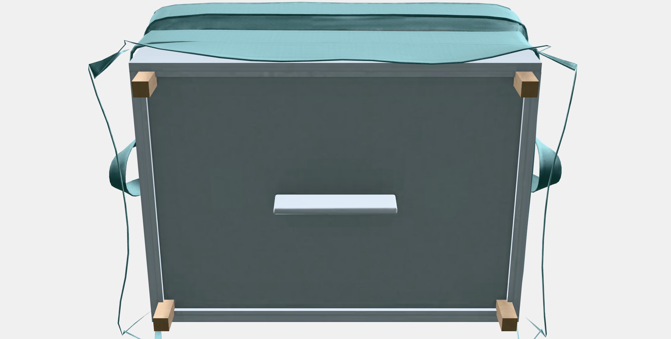 EKTORP Footstool 1 Low-poly 3D model_7