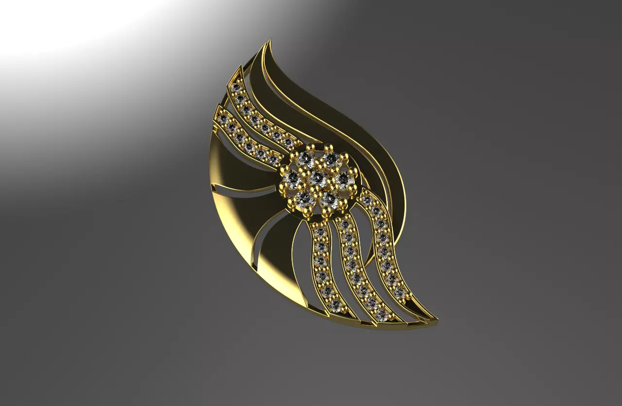 jewelry pendant necklace 03 3D print model