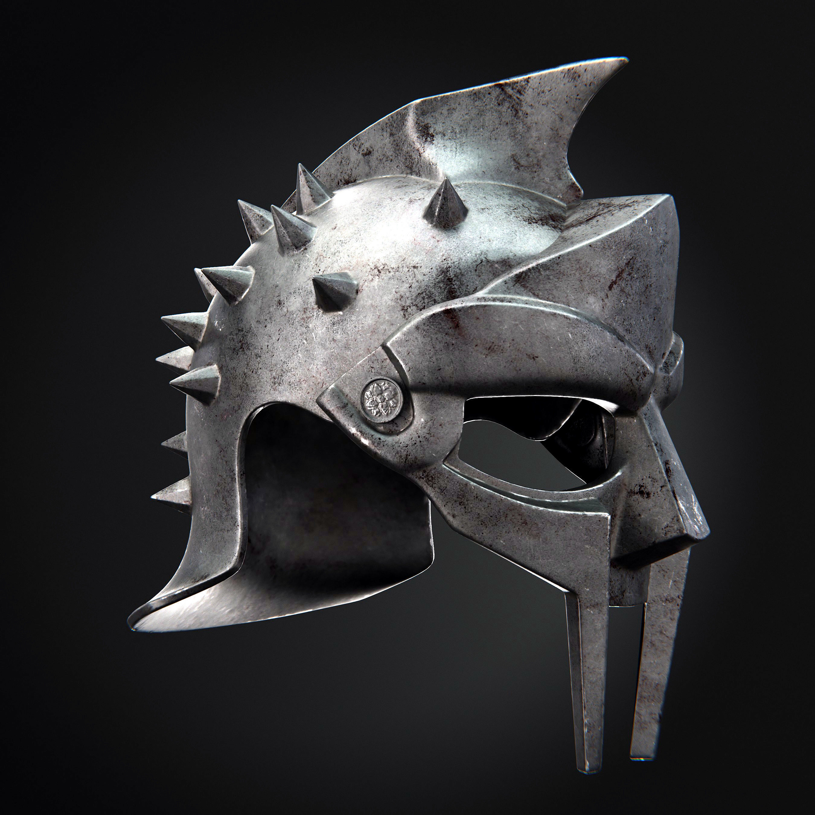 Gladiator Helmet 3D model_15