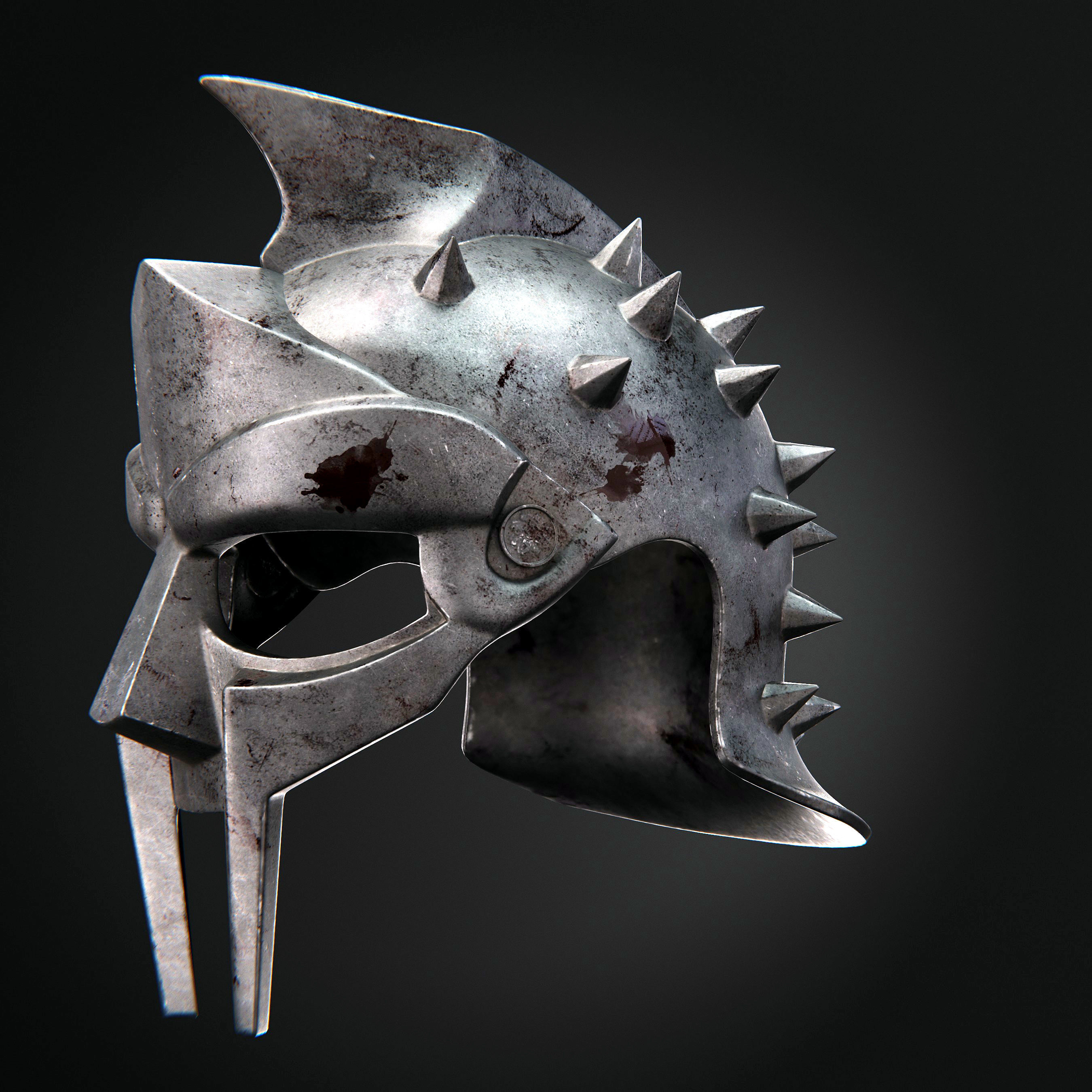 Gladiator Helmet 3D model_10