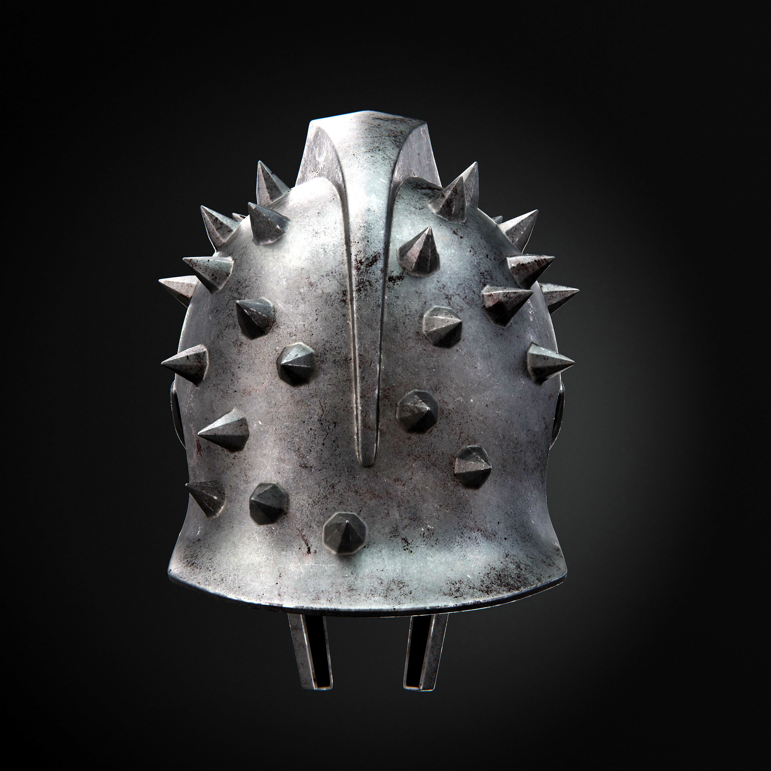 Gladiator Helmet 3D model_4