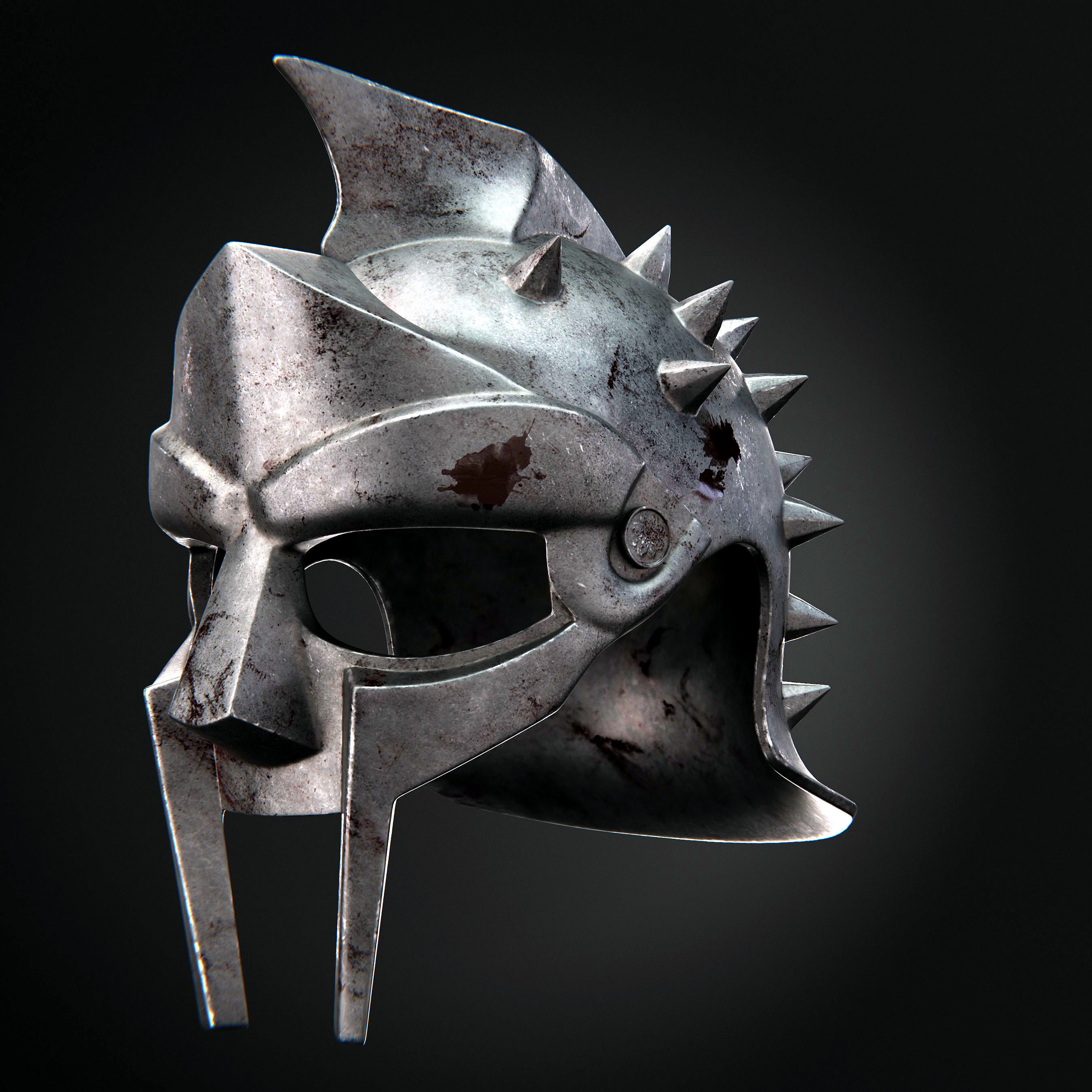 Gladiator Helmet 3D model_11