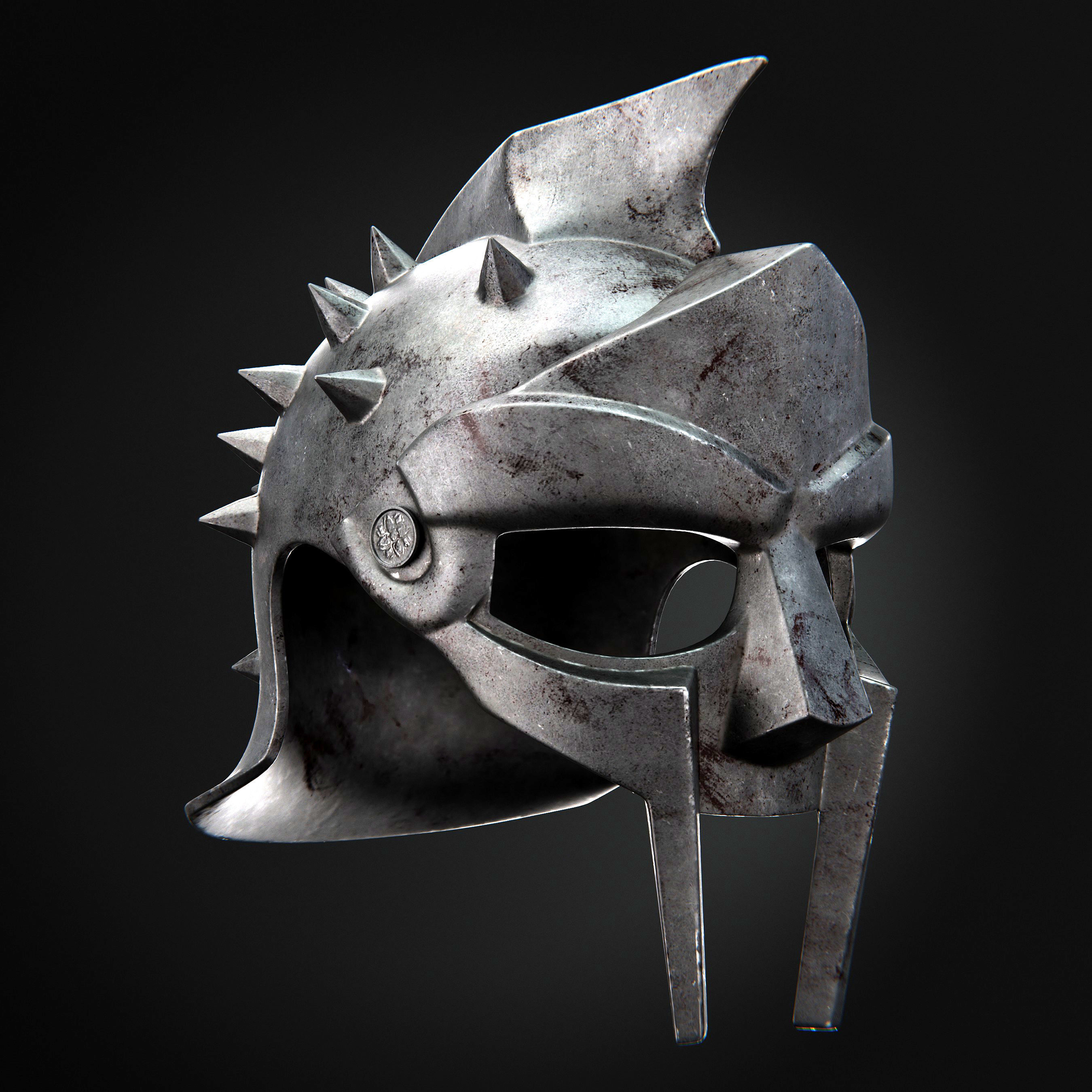 Gladiator Helmet 3D model_14