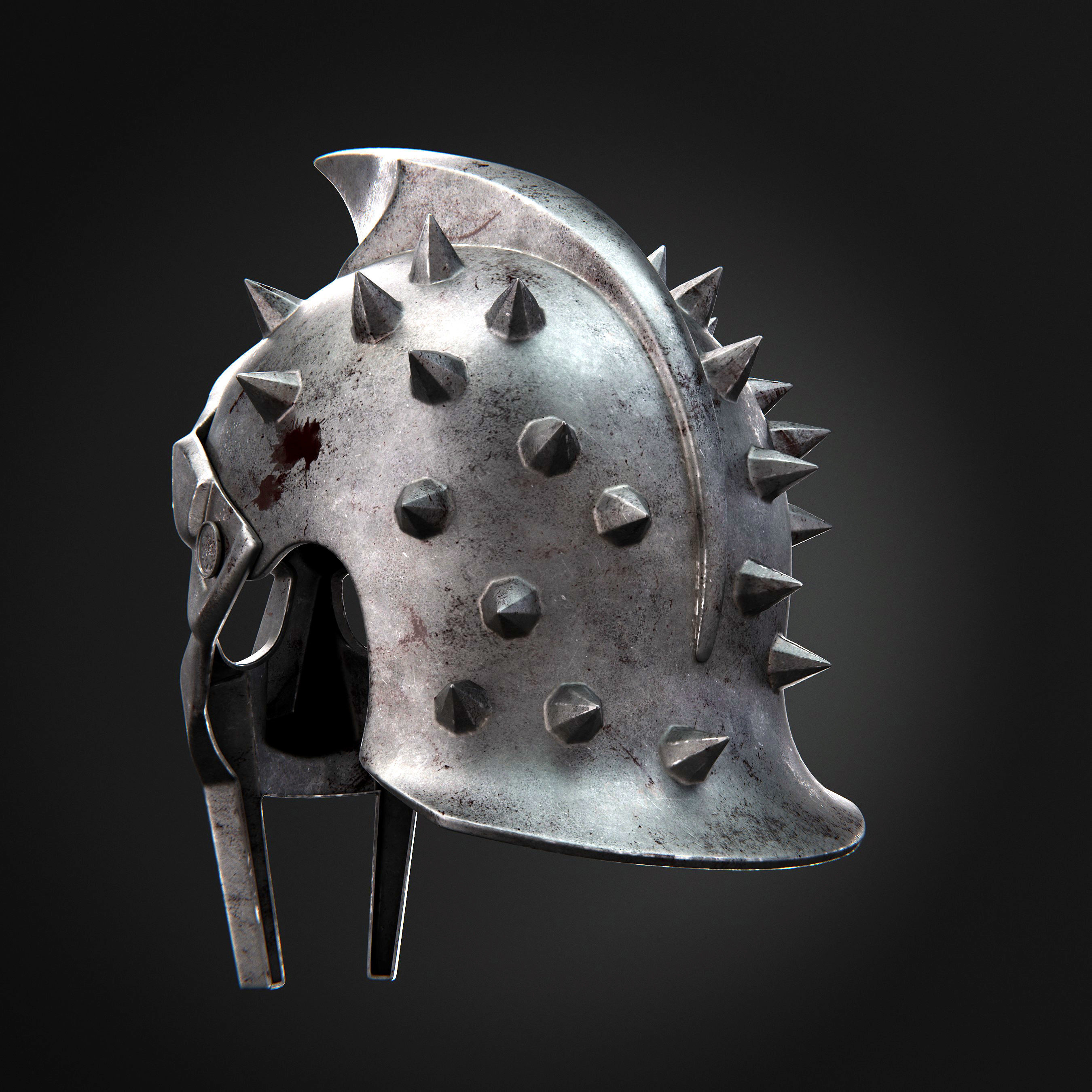 Gladiator Helmet 3D model_6