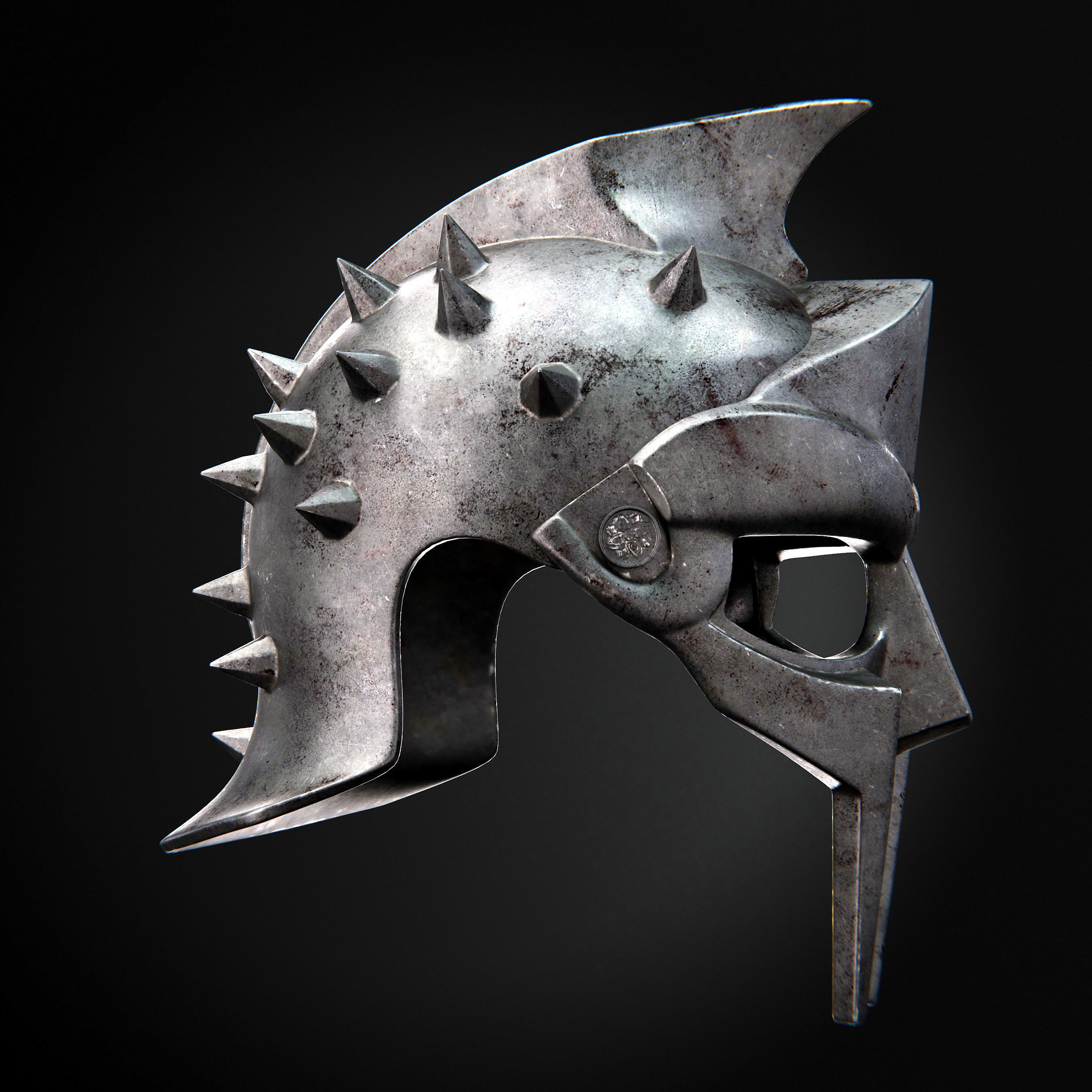 Gladiator Helmet 3D model_16
