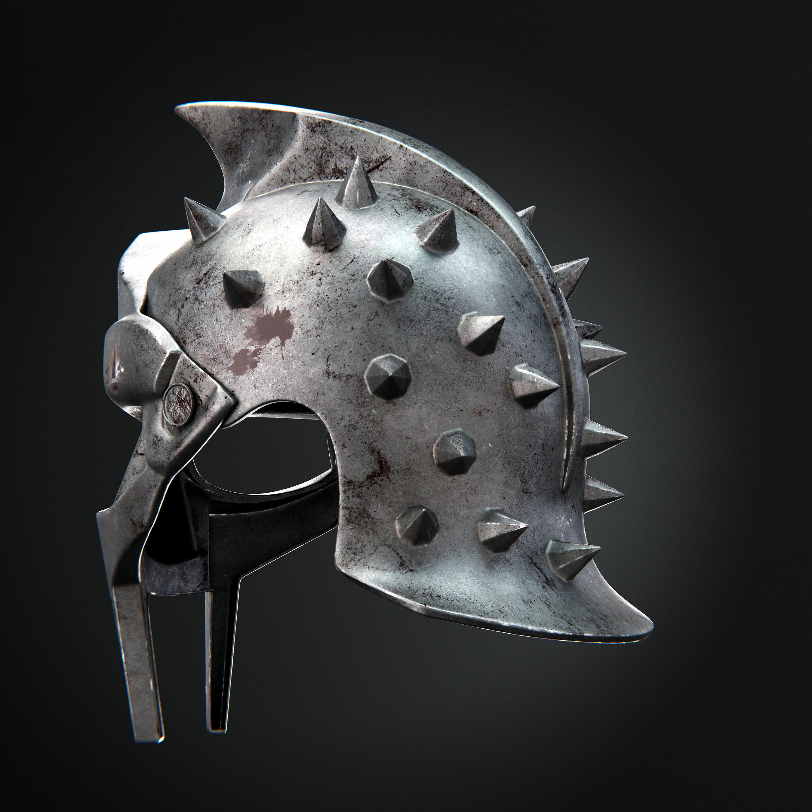Gladiator Helmet 3D model_7