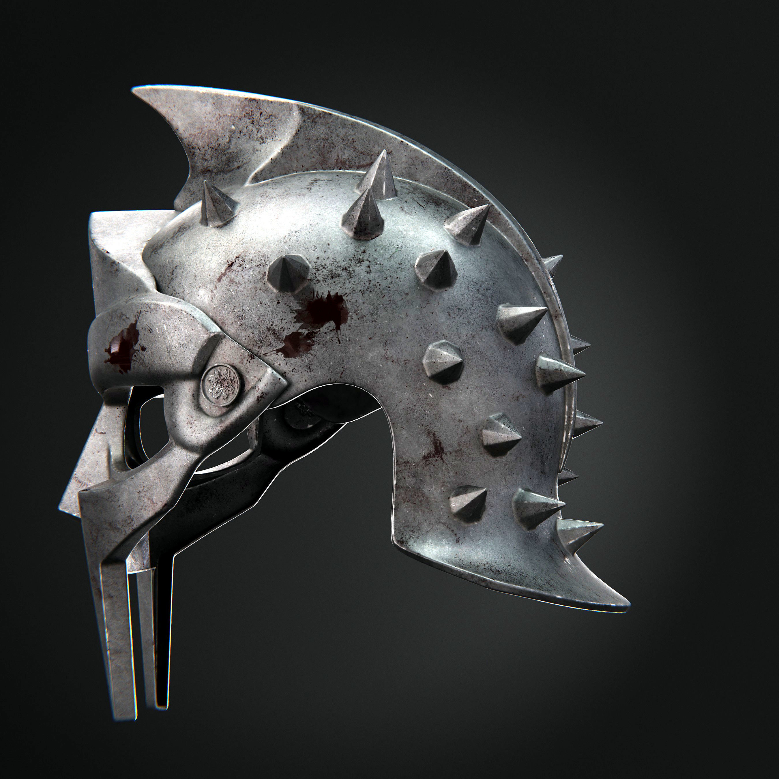 Gladiator Helmet 3D model_8