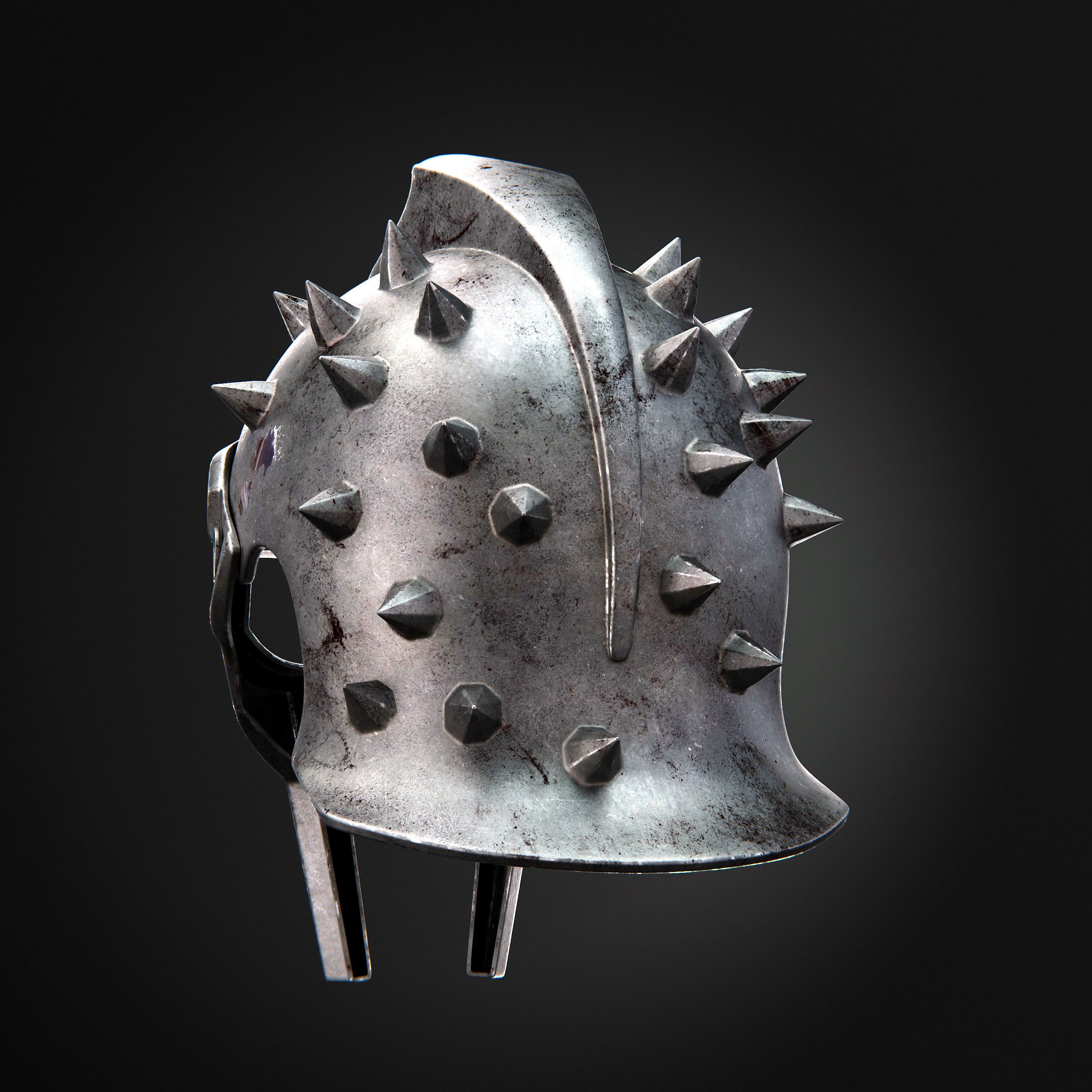 Gladiator Helmet 3D model_5