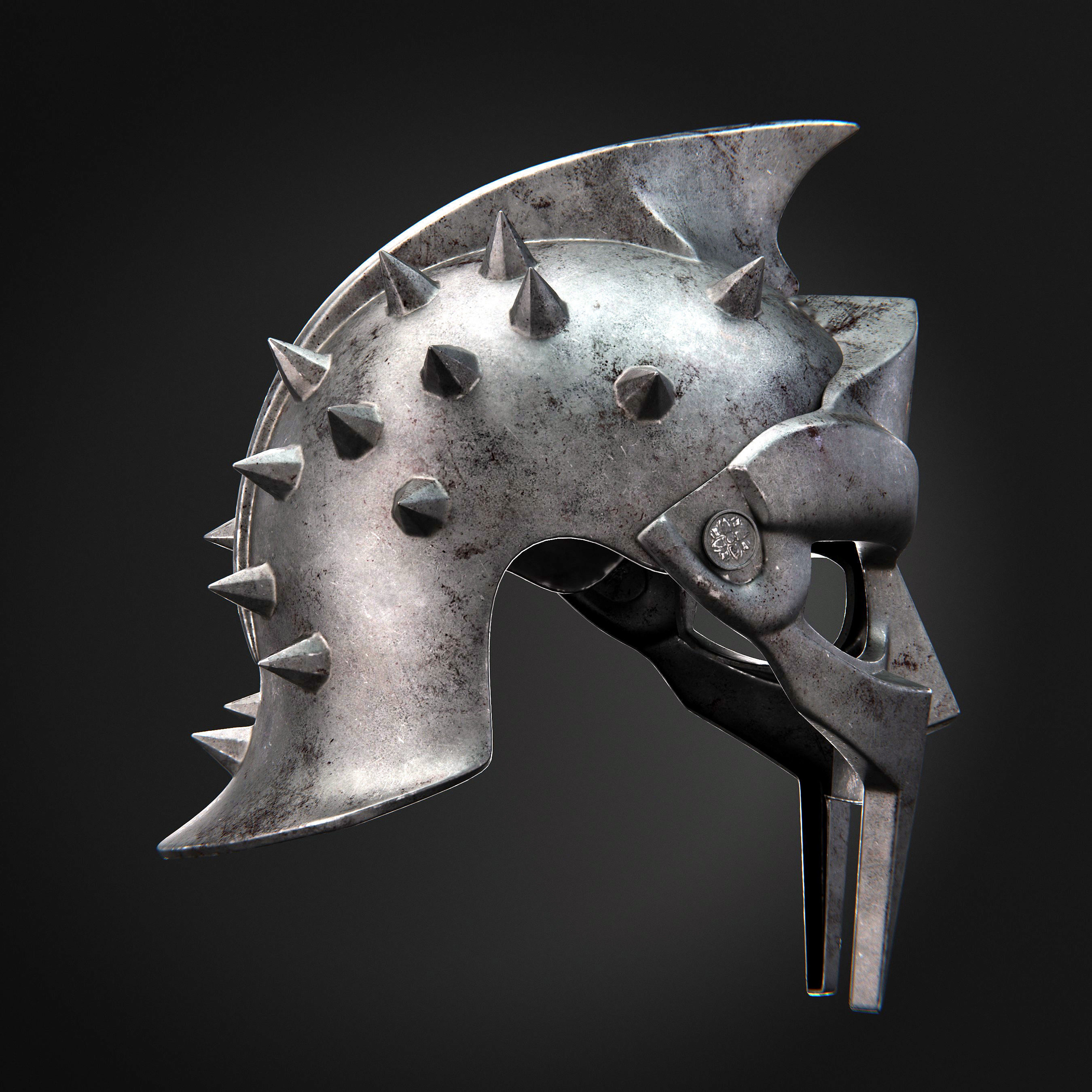 Gladiator Helmet 3D model_17