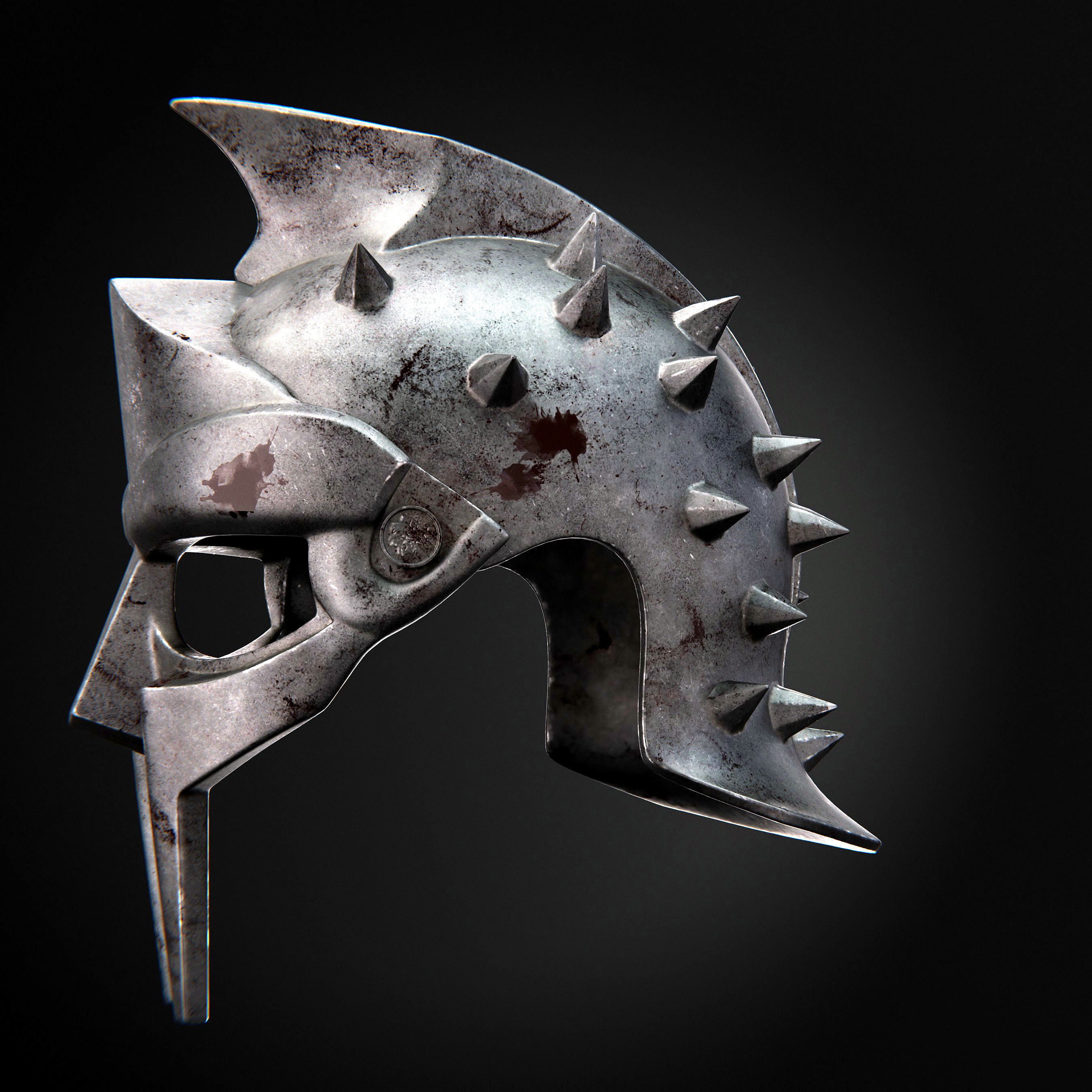 Gladiator Helmet 3D model_9