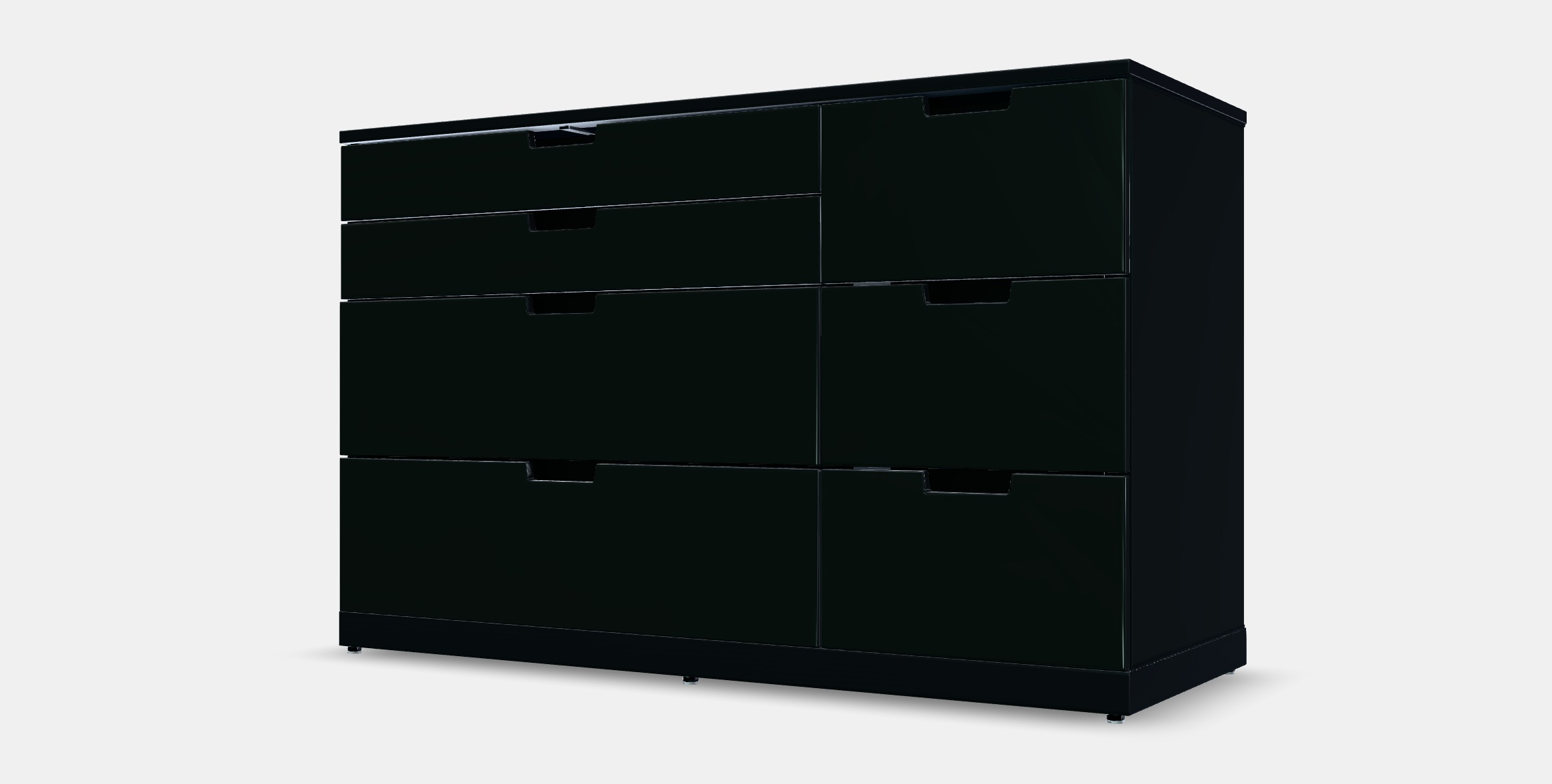 NORDLI Chest of 7 drawers 2 Low-poly 3D model_13